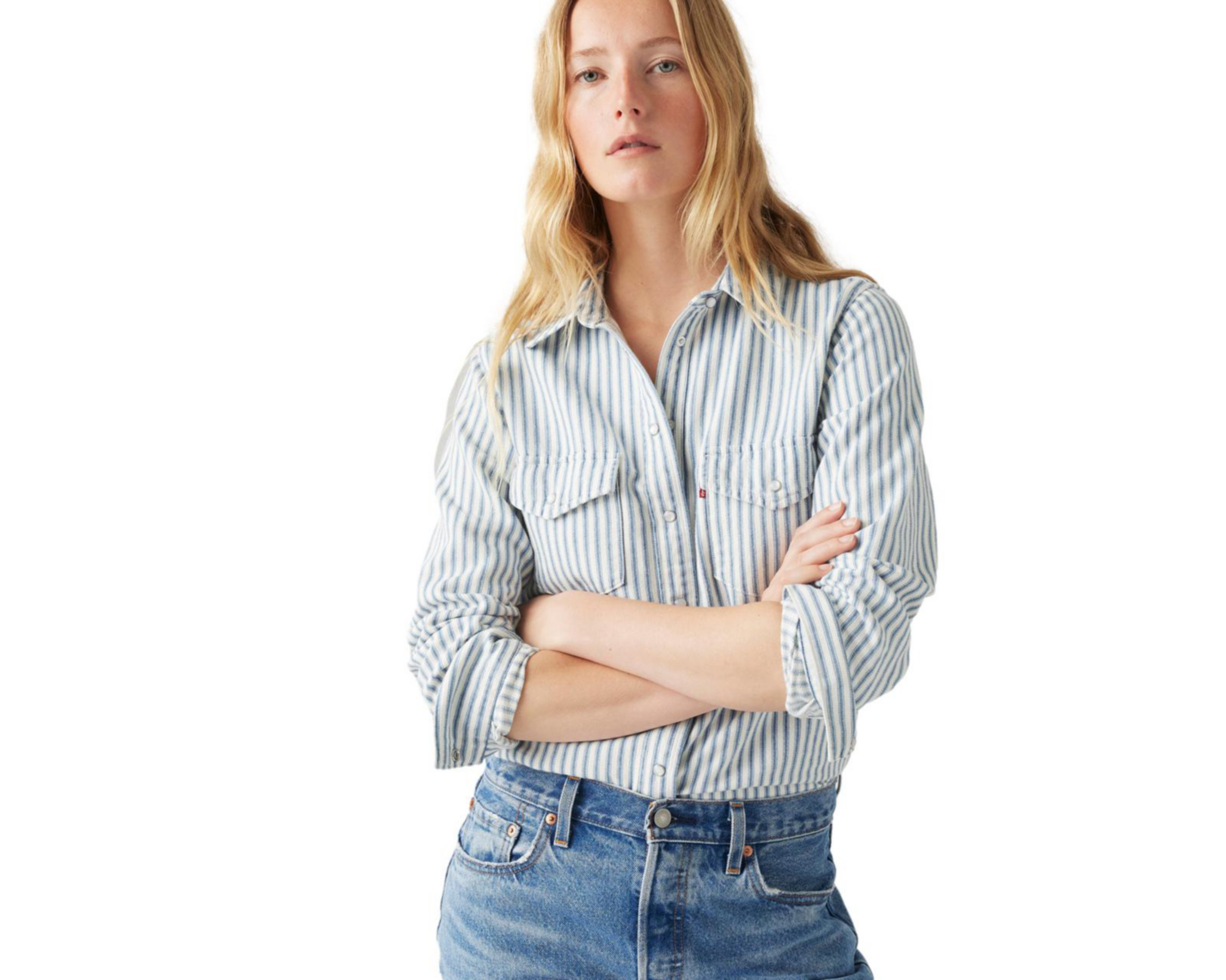 Foto 4 pulgar | Camisa Levi's Iconic Western para Mujer