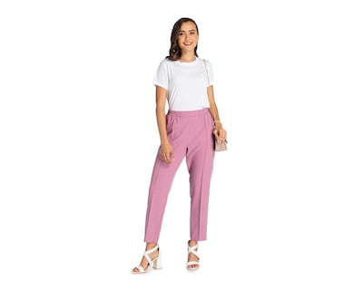 Foto 3 | Pantalón de Vestir Sahara Rosa