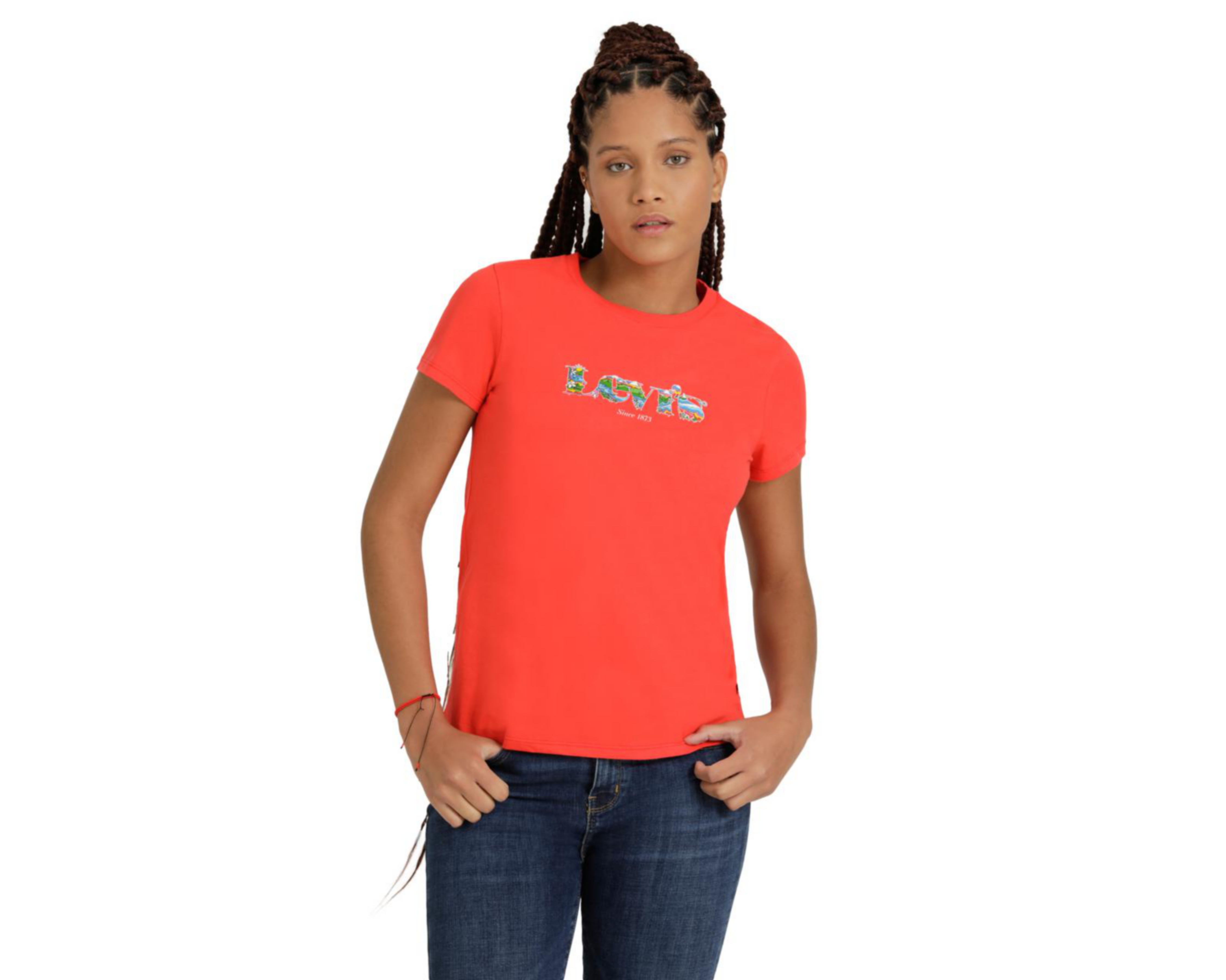 Foto 4 pulgar | Playera Levi's Manga Corta para Mujer