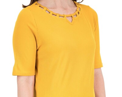 Foto 4 | Playera Lady Sun Manga Corta Cuello Redondo
