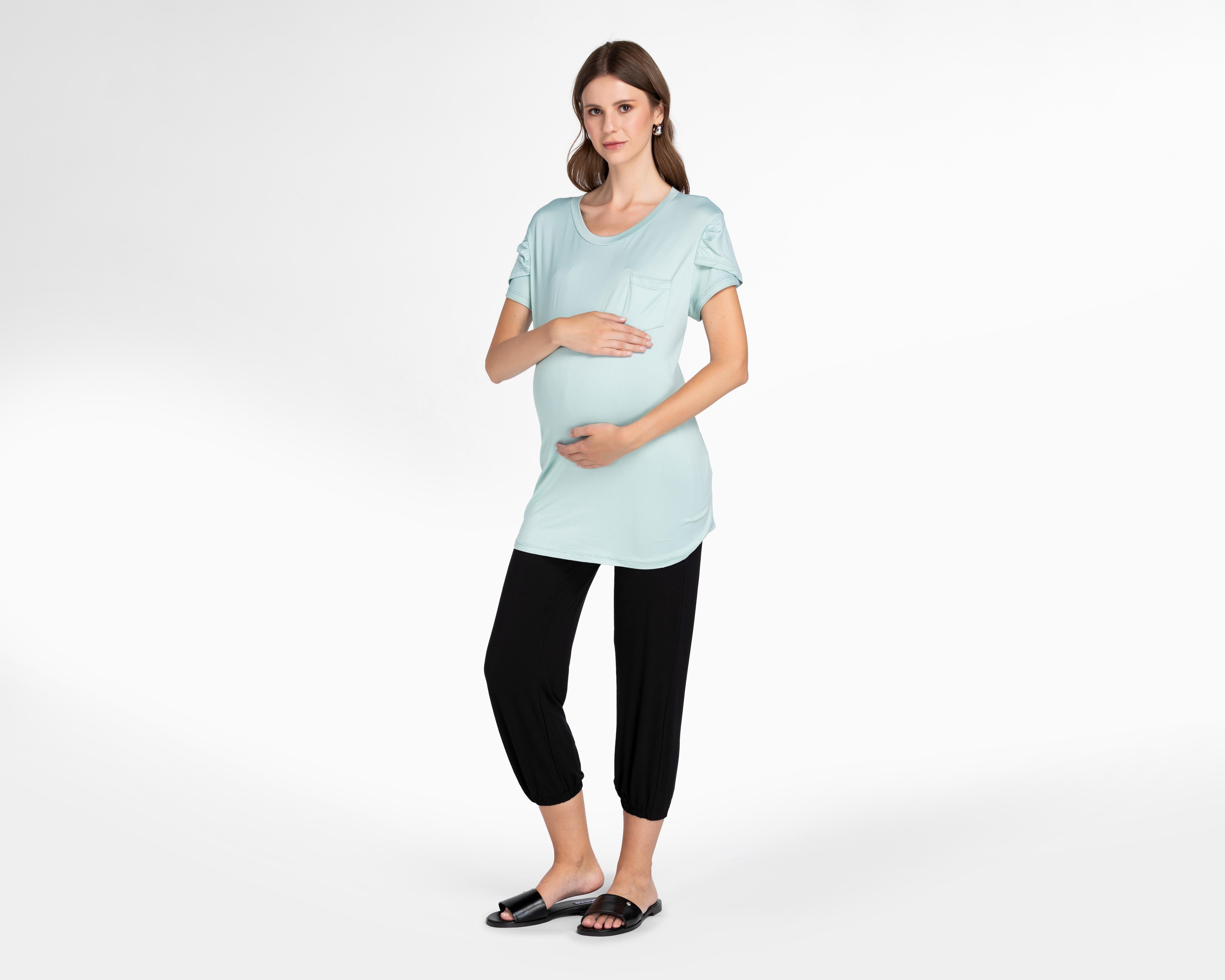 Foto 2 | Pantalón de Maternidad Mamá Bella Negro
