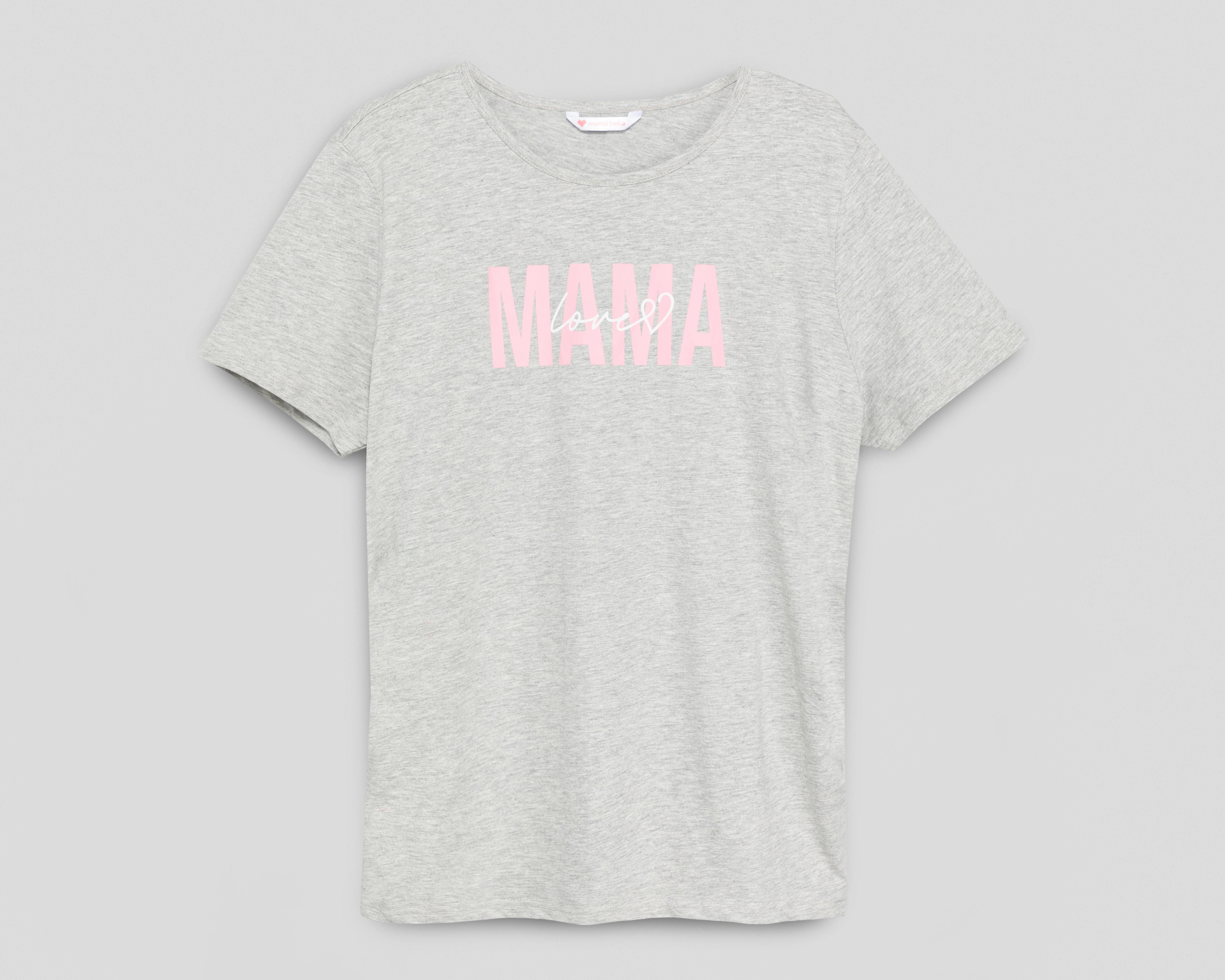 Foto 2 pulgar | Playera de Maternidad Mamá Bella Manga Corta