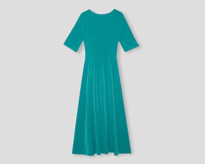 Foto 2 | Vestido Coctel Sahara Verde con Lazo Manga Corta para Mujer