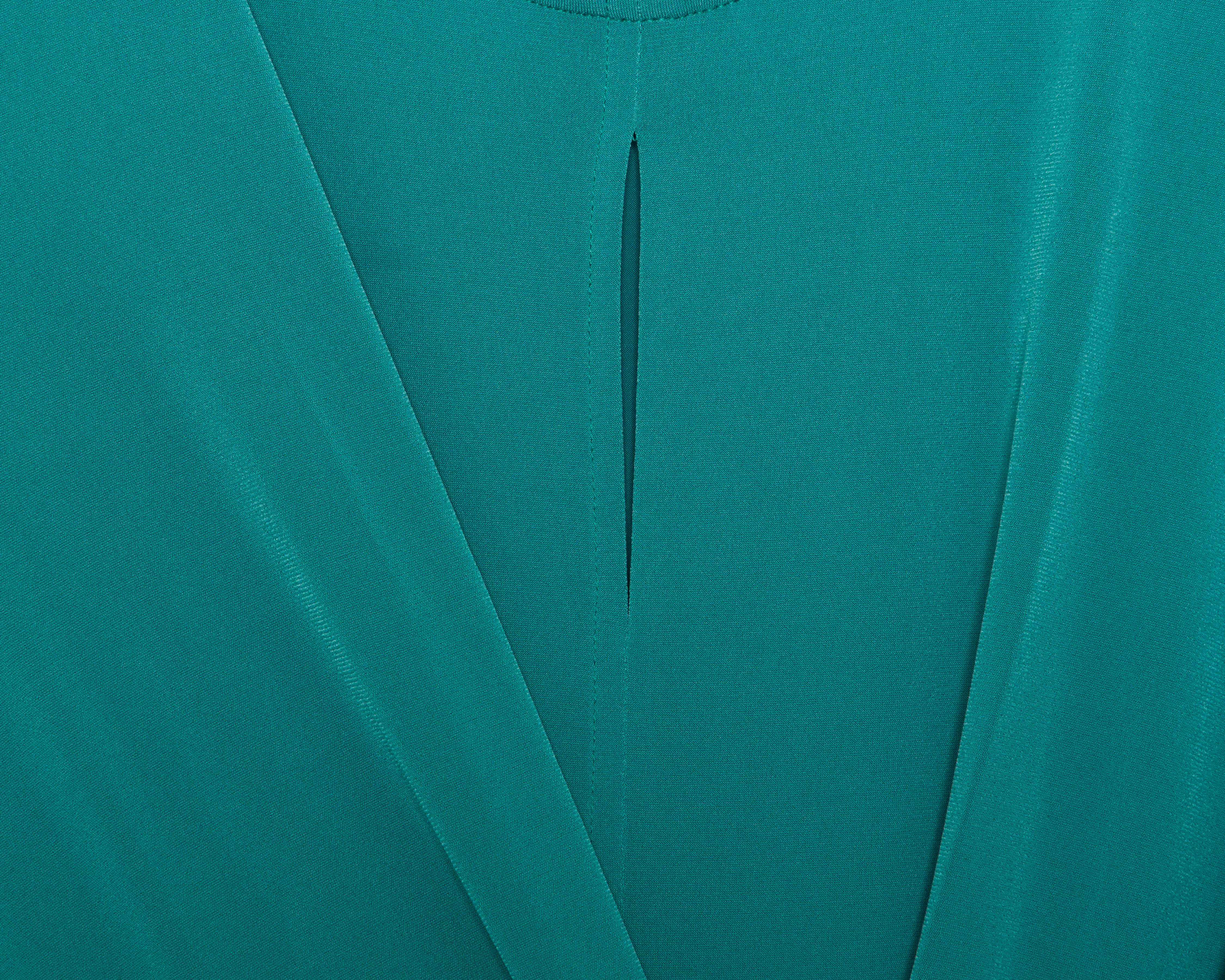 Foto 4 pulgar | Vestido Coctel Sahara Verde con Lazo Manga Corta para Mujer