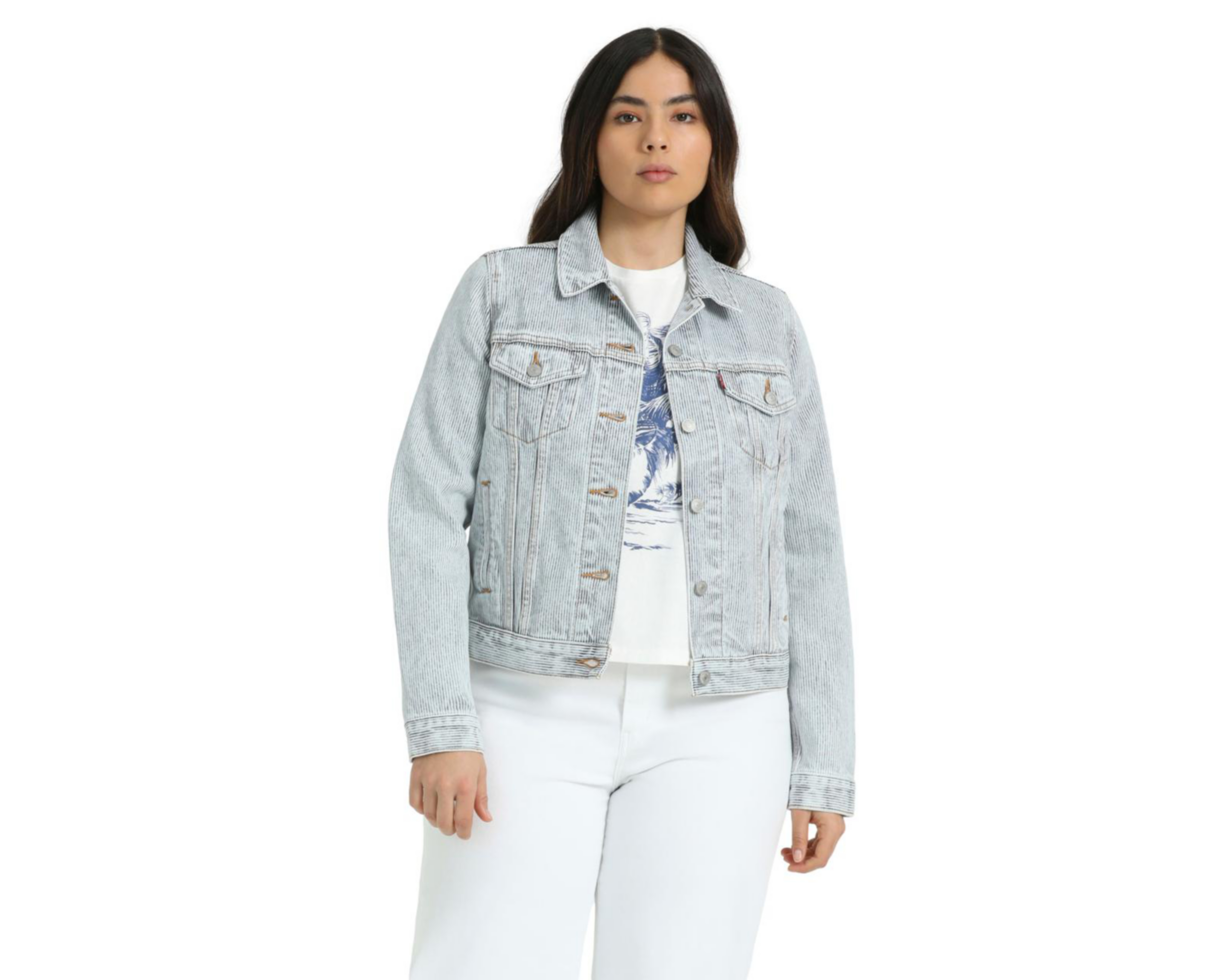 Foto 1 | Chamarra de Mezclilla con Botones Levi's para Mujer