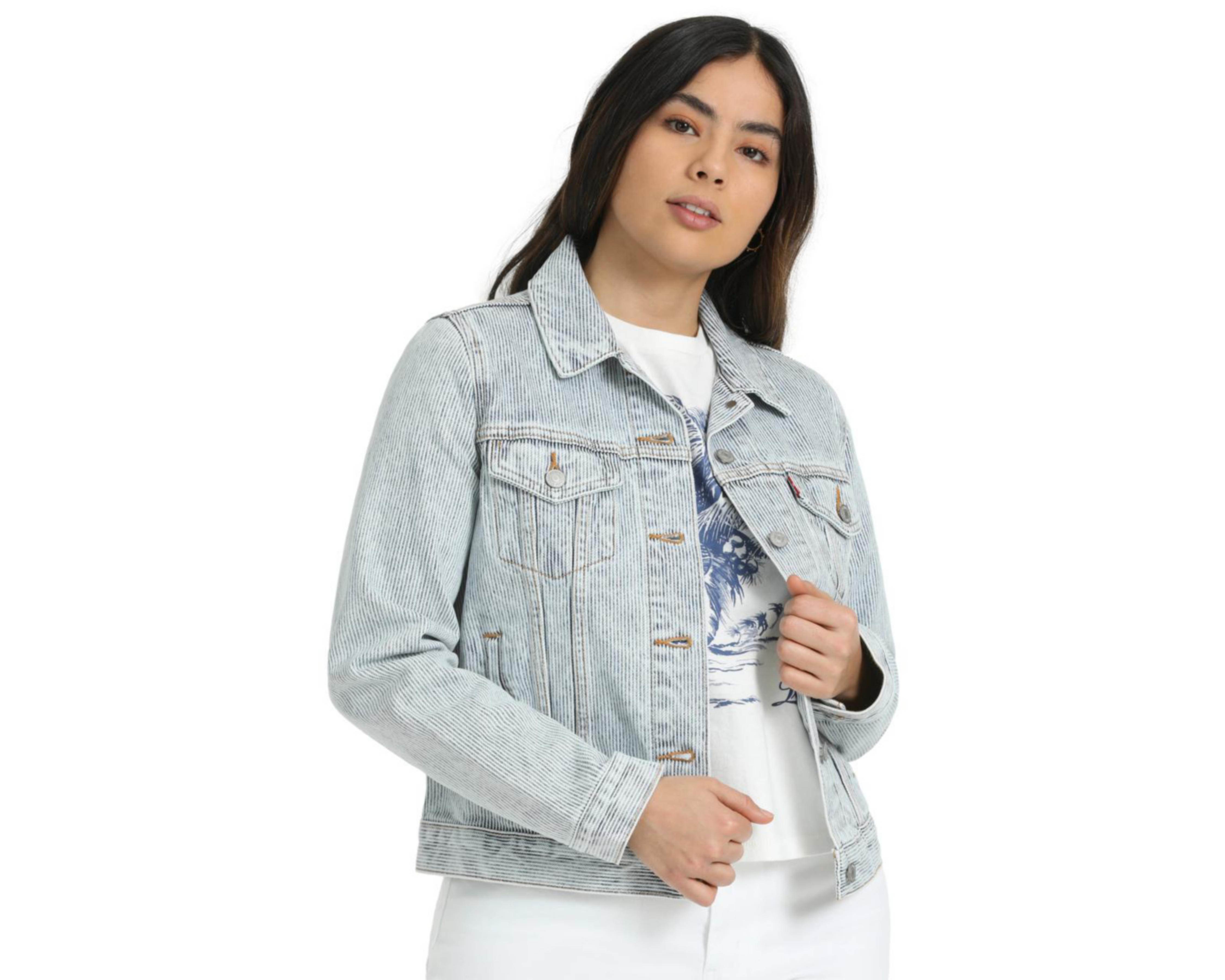 Foto 3 | Chamarra de Mezclilla con Botones Levi's para Mujer