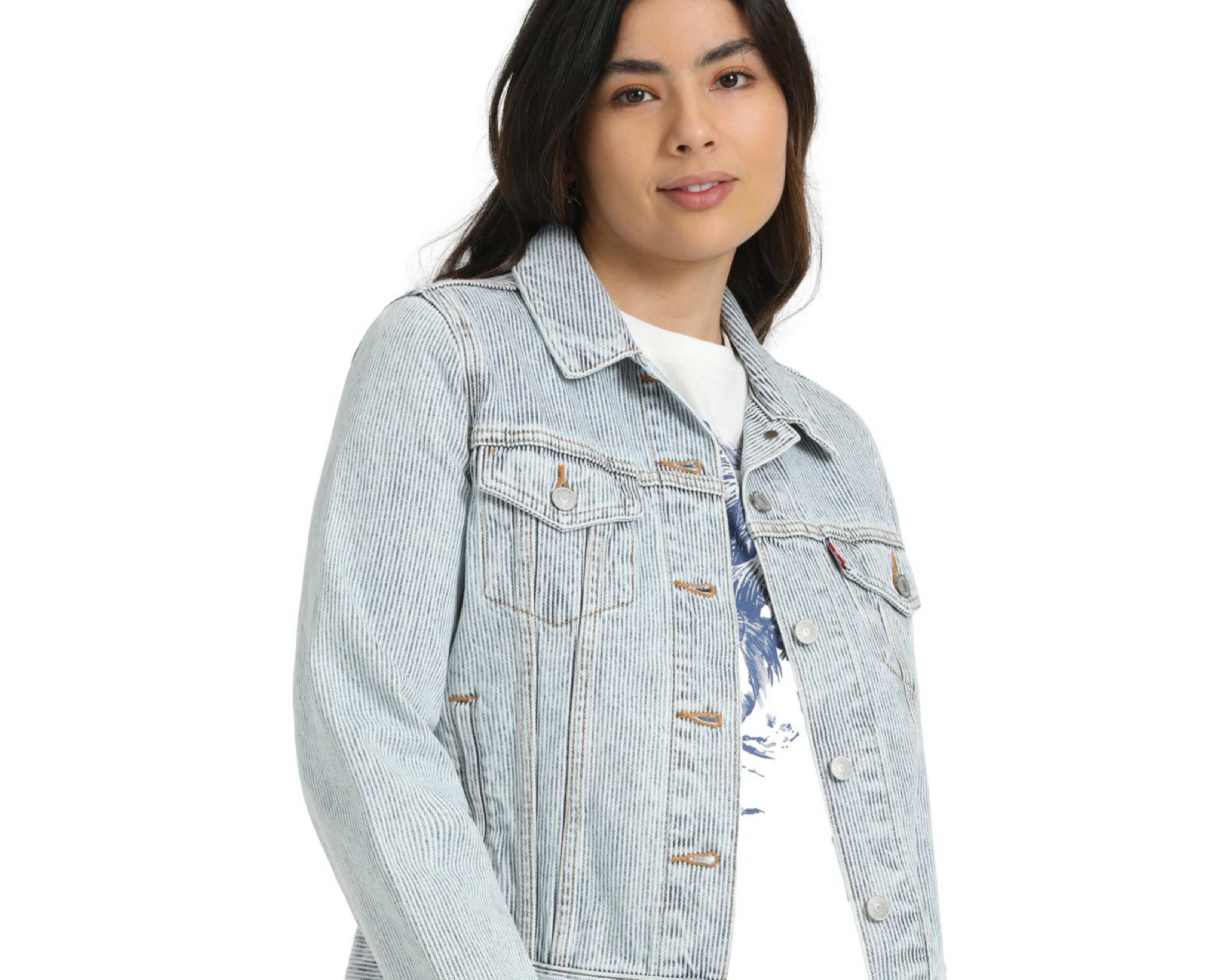 Foto 6 pulgar | Chamarra de Mezclilla con Botones Levi's para Mujer