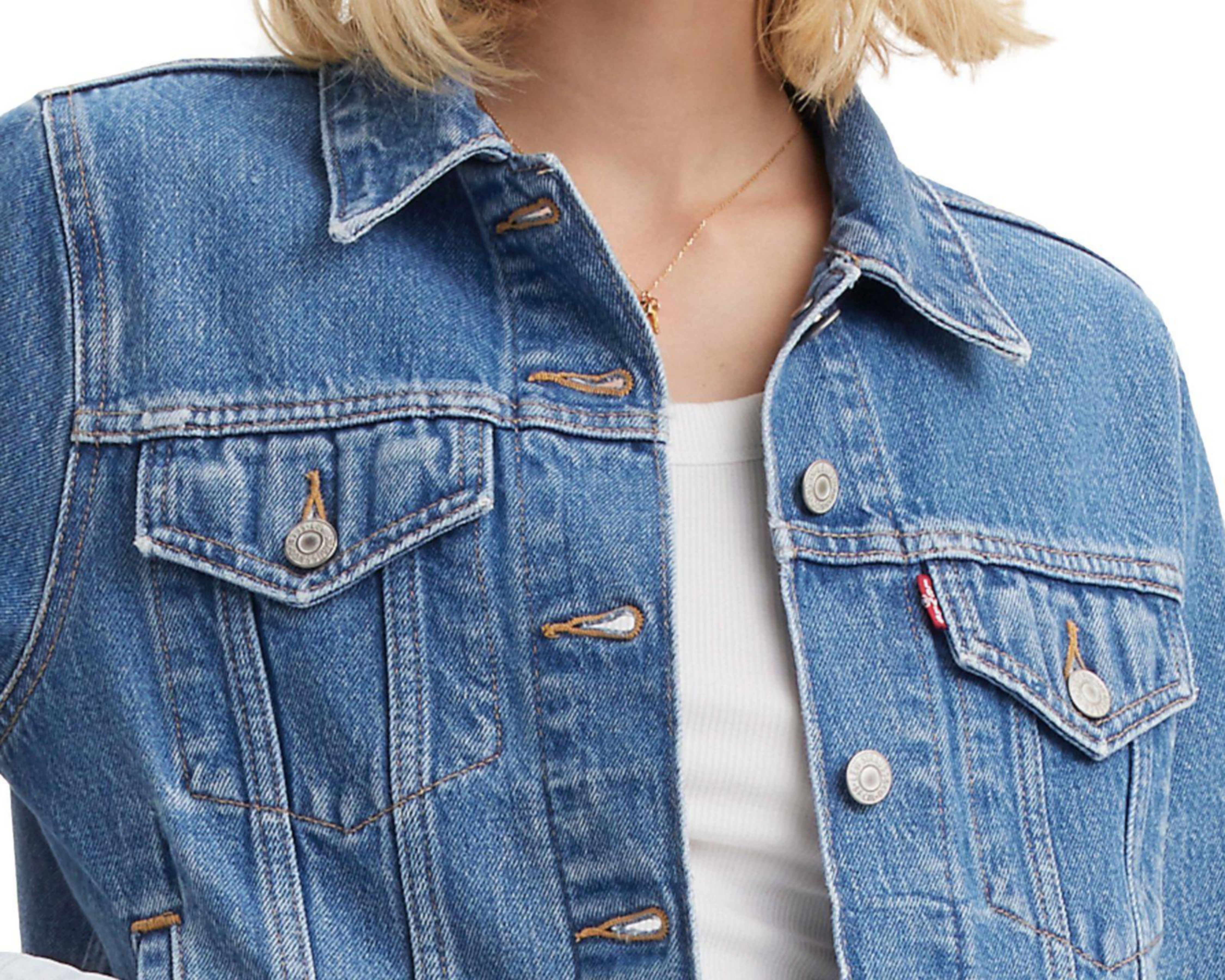 Foto 3 | Chamarra Levi's Trucker de Mezclilla
