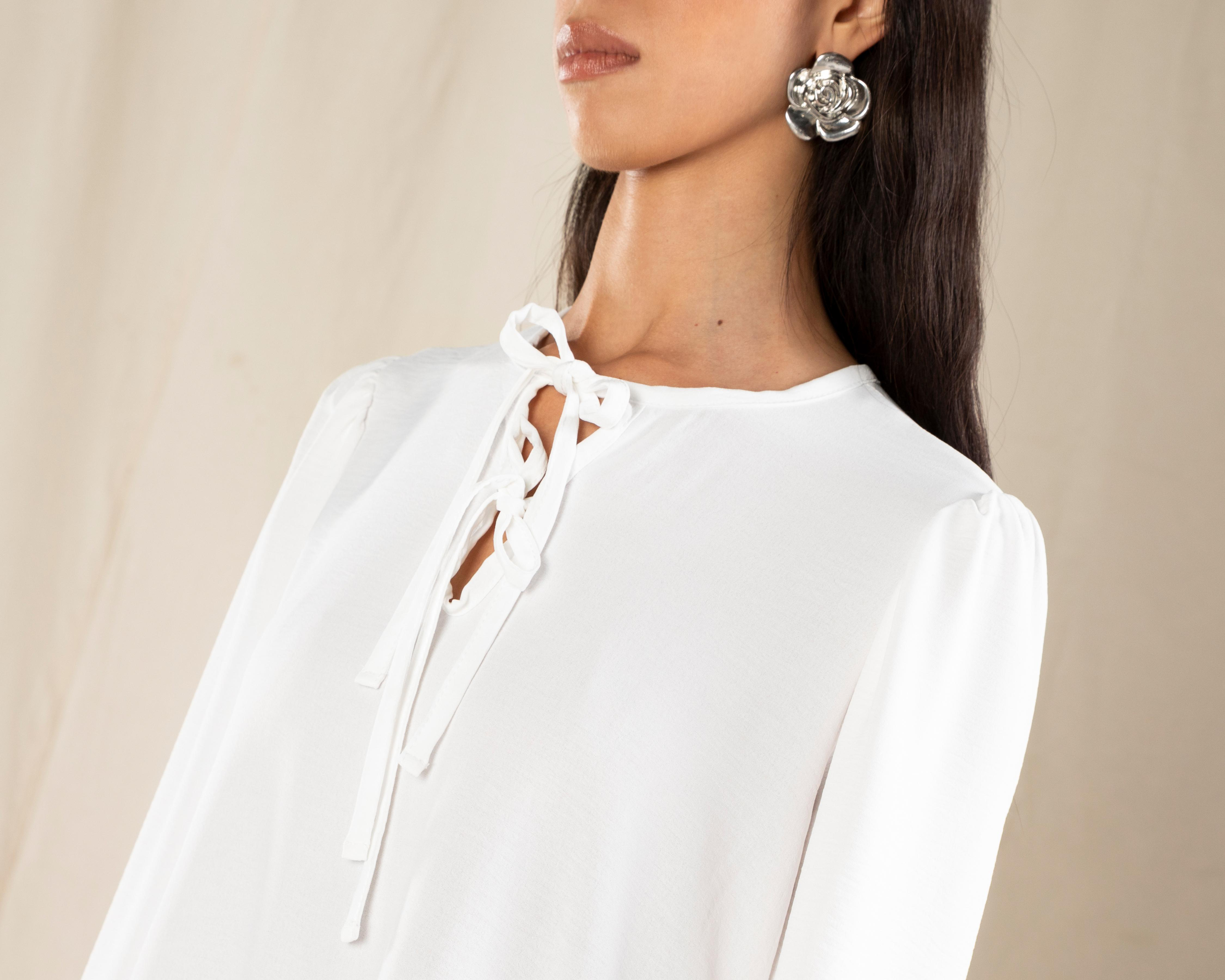 Foto 5 pulgar | Vestido Casual Strona Manga Larga con Olán para Mujer