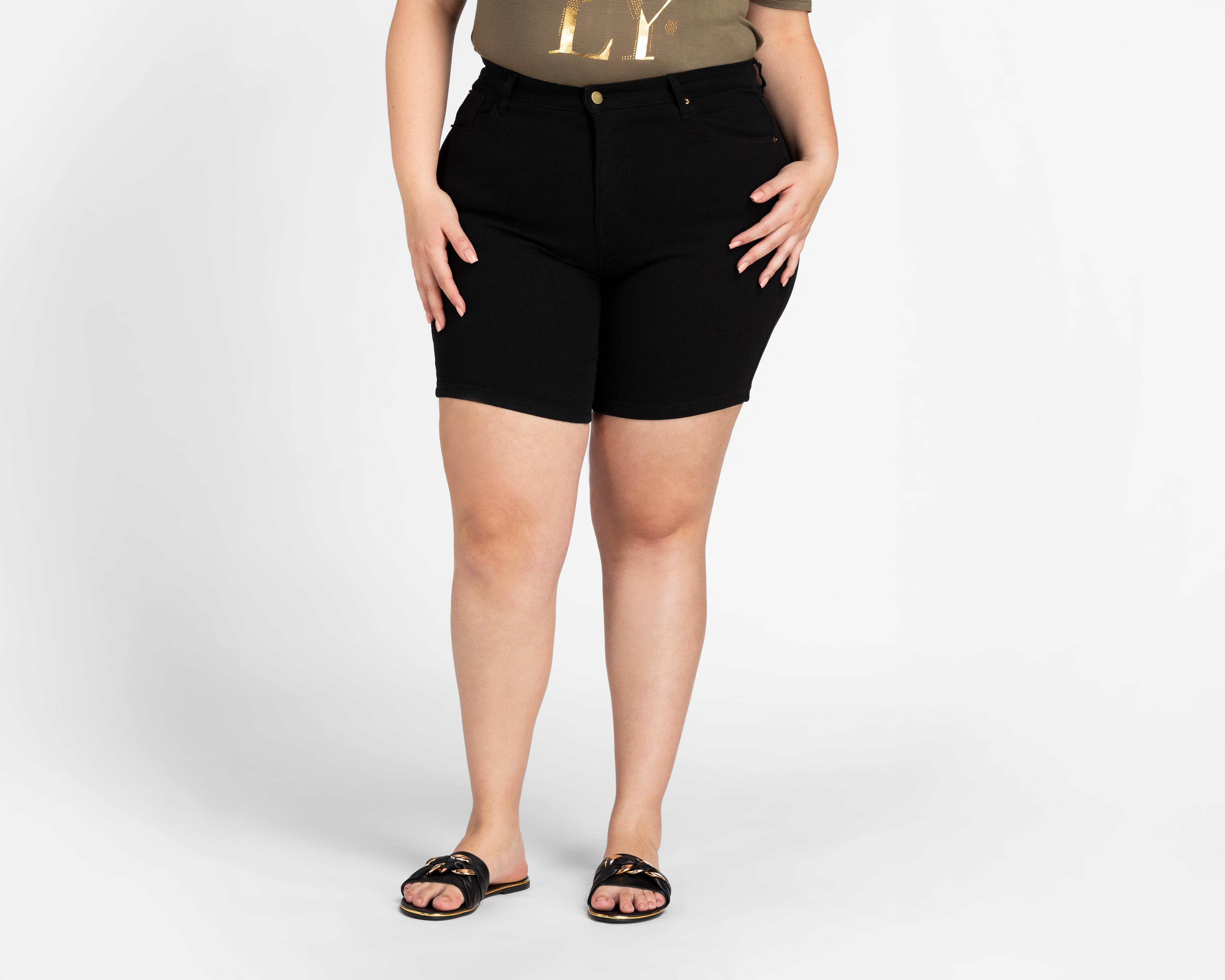 Foto 2 pulgar | Short Lady Sun Negro para Mujer