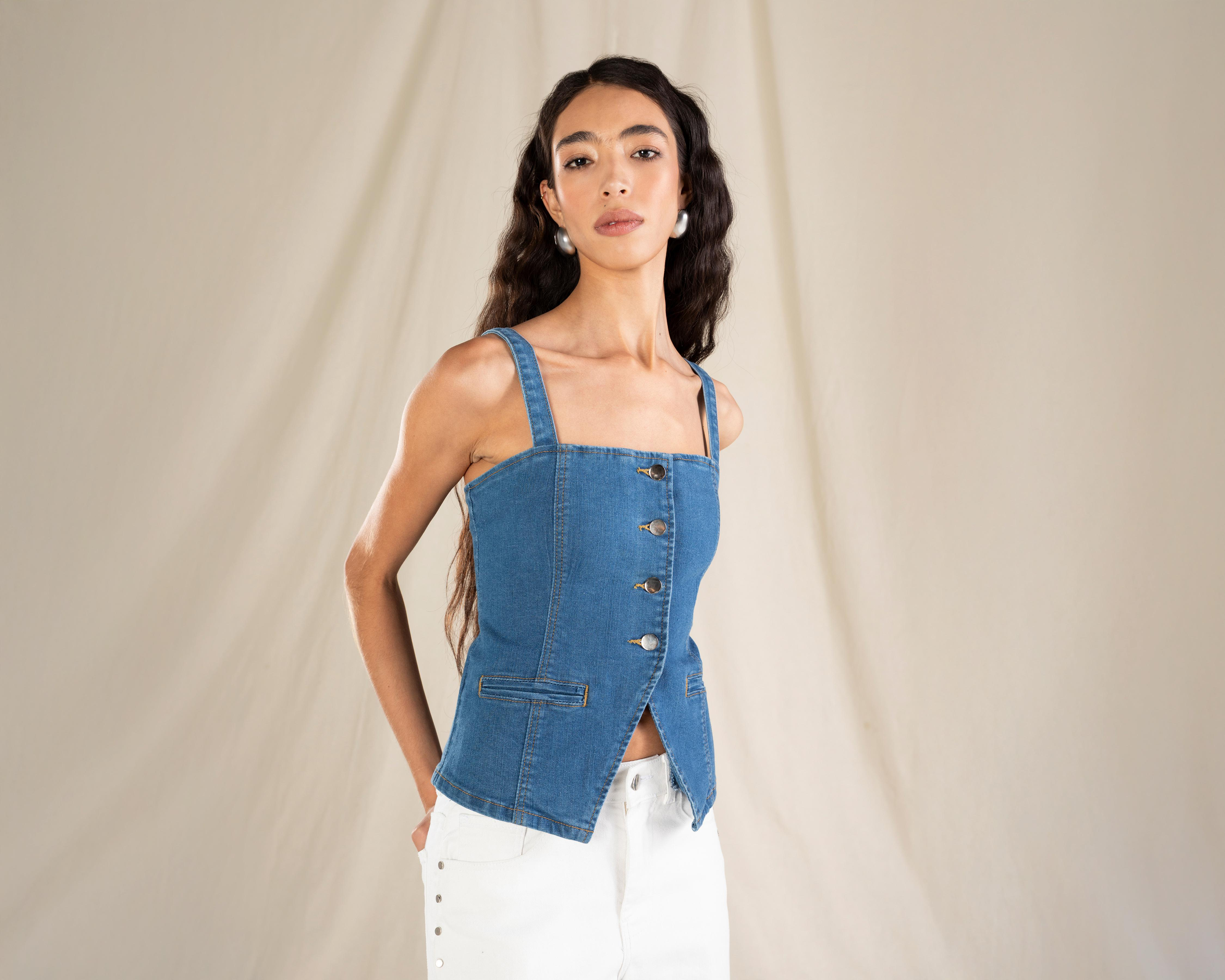 Foto 2 | Blusa sin Mangas Strona para Mujer
