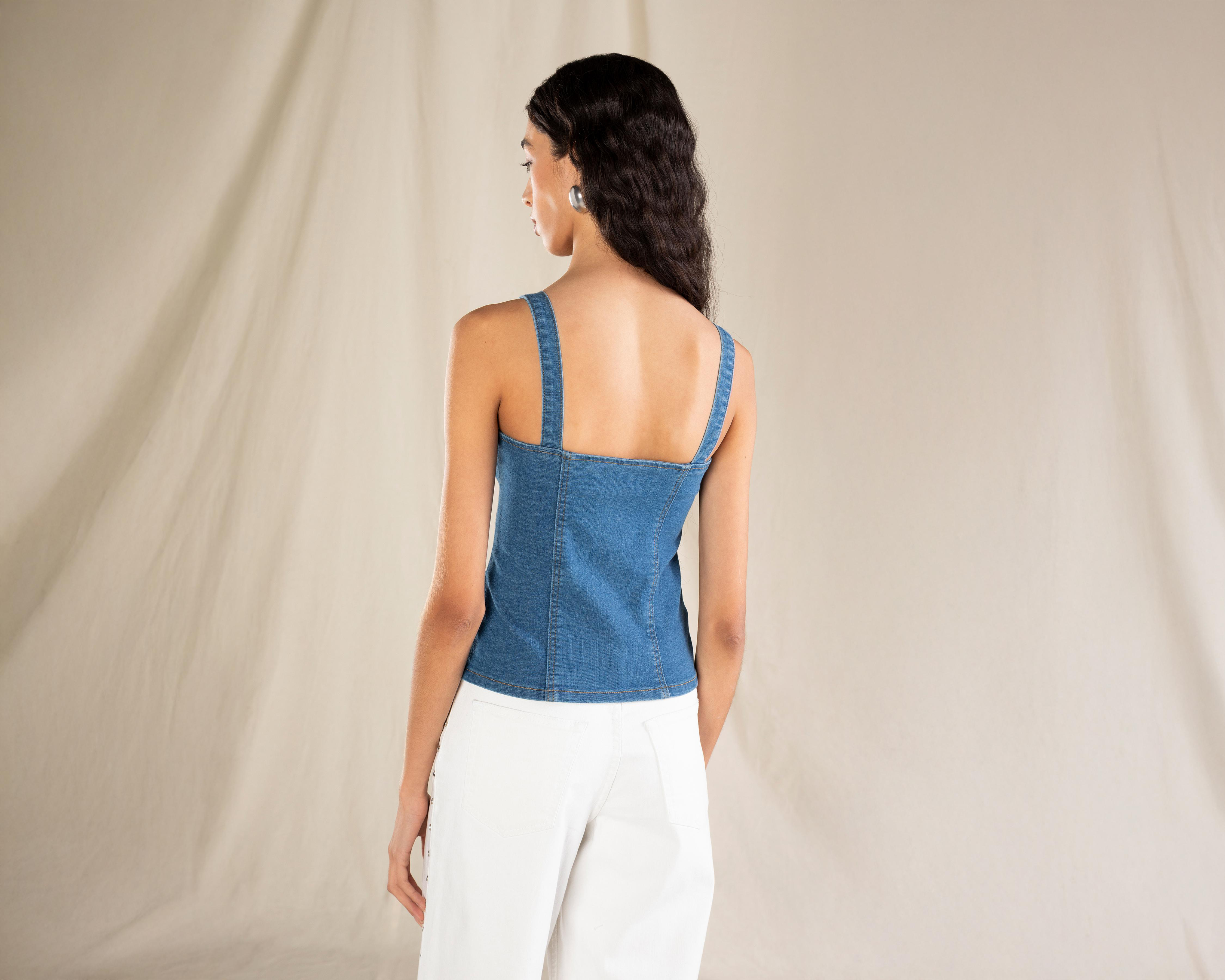 Foto 4 pulgar | Blusa sin Mangas Strona para Mujer