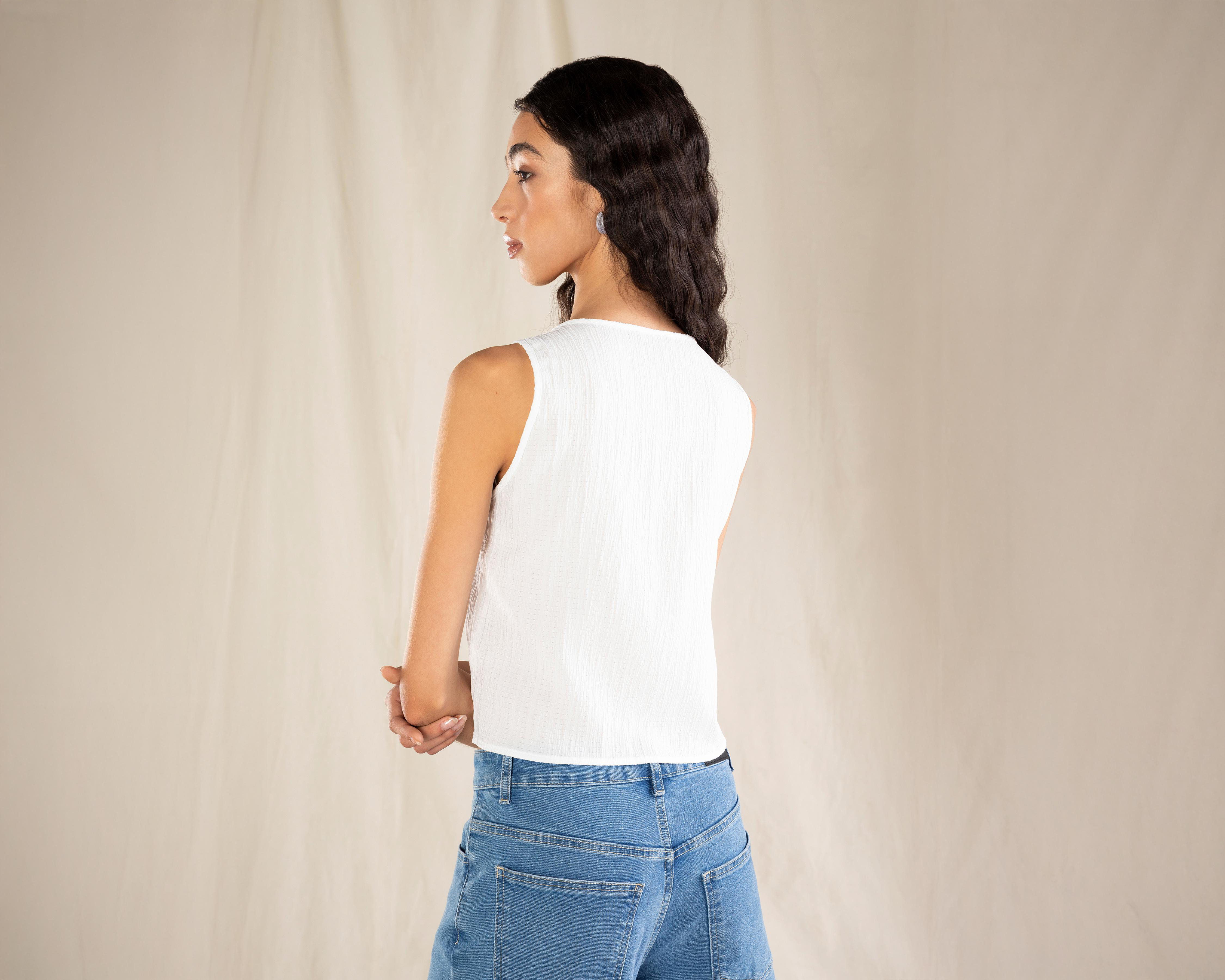 Foto 3 | Blusa sin Mangas Strona para Mujer