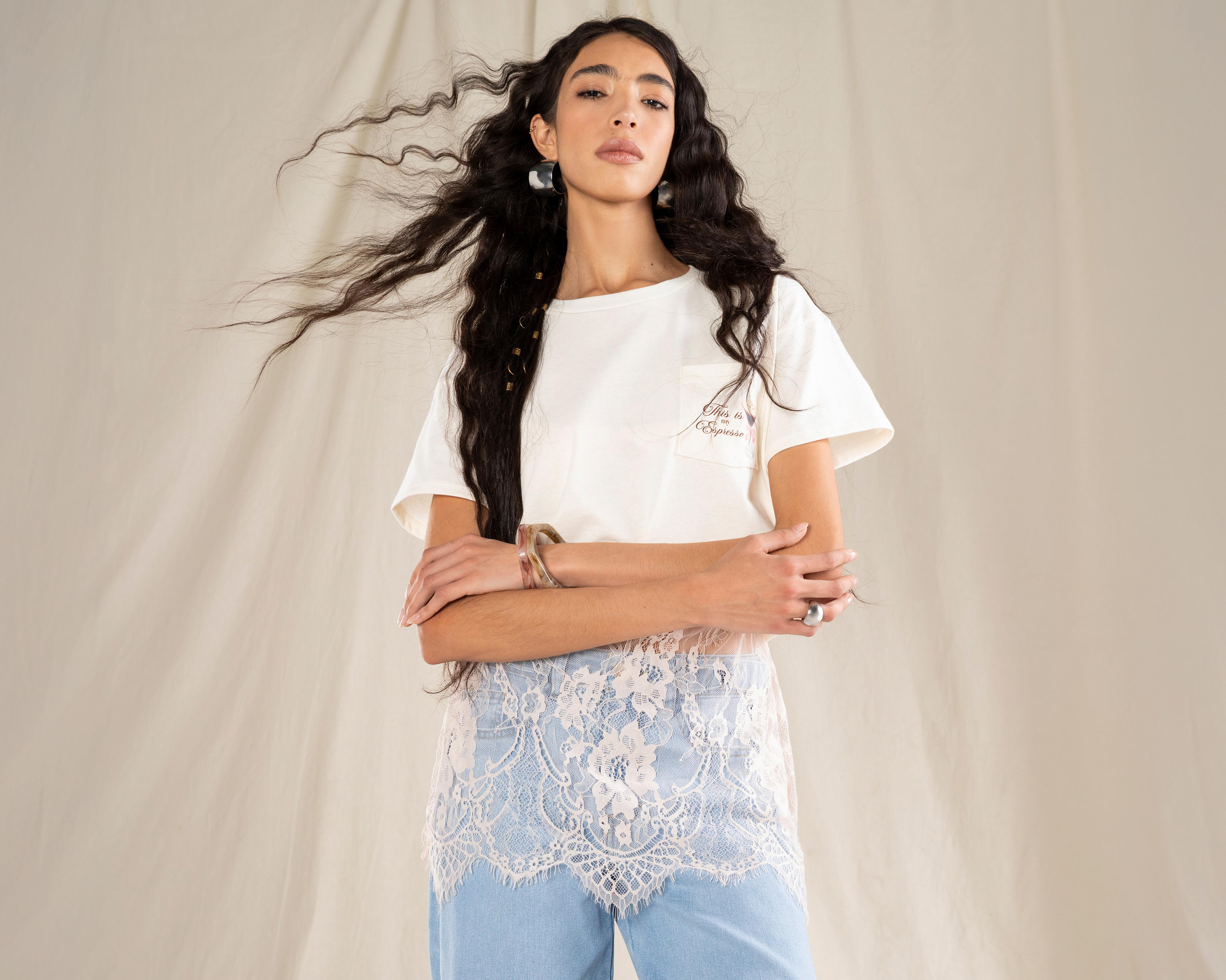 Foto 1 | Playera de Algodón Strona para Mujer
