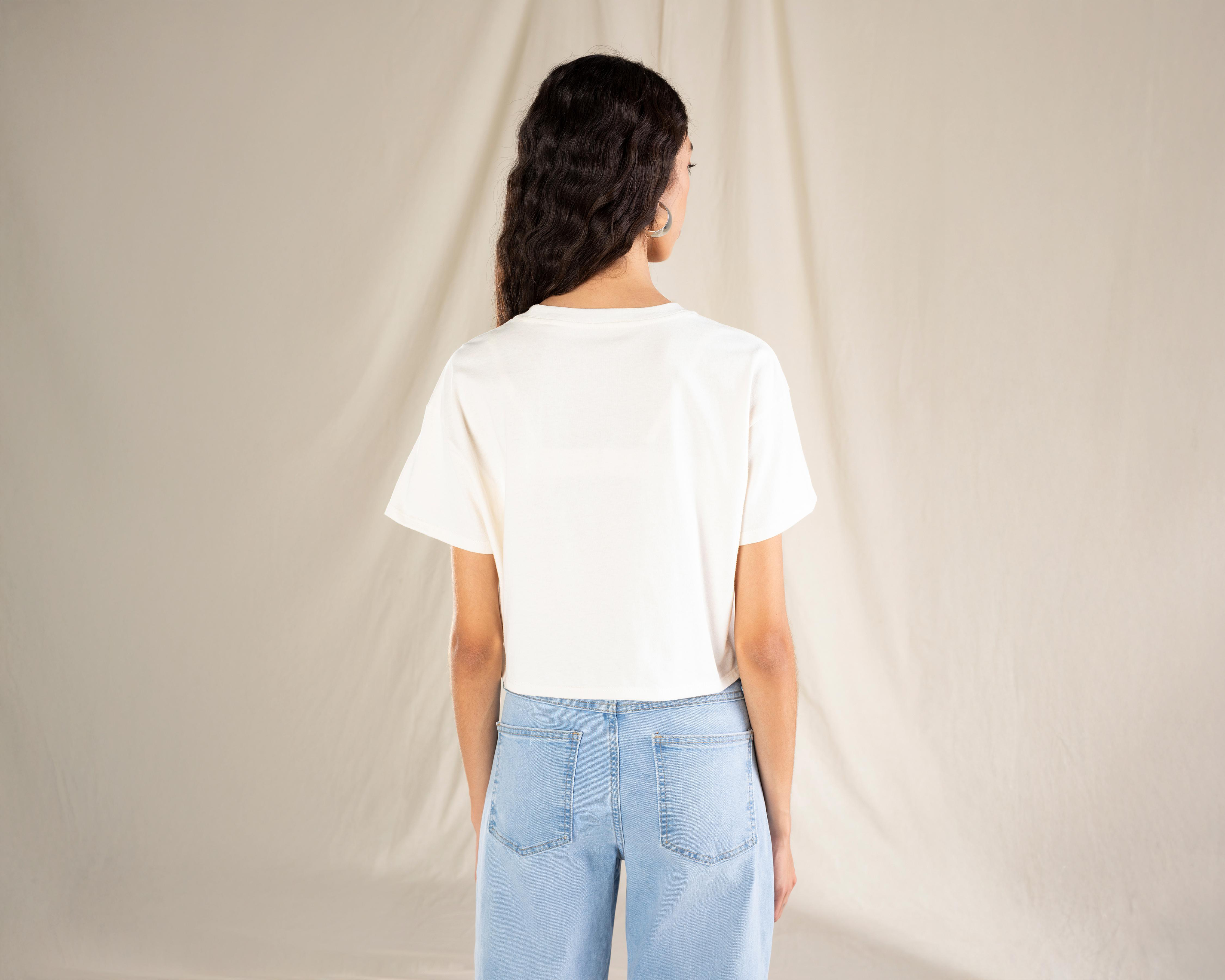Foto 3 | Playera de Algodón Strona para Mujer