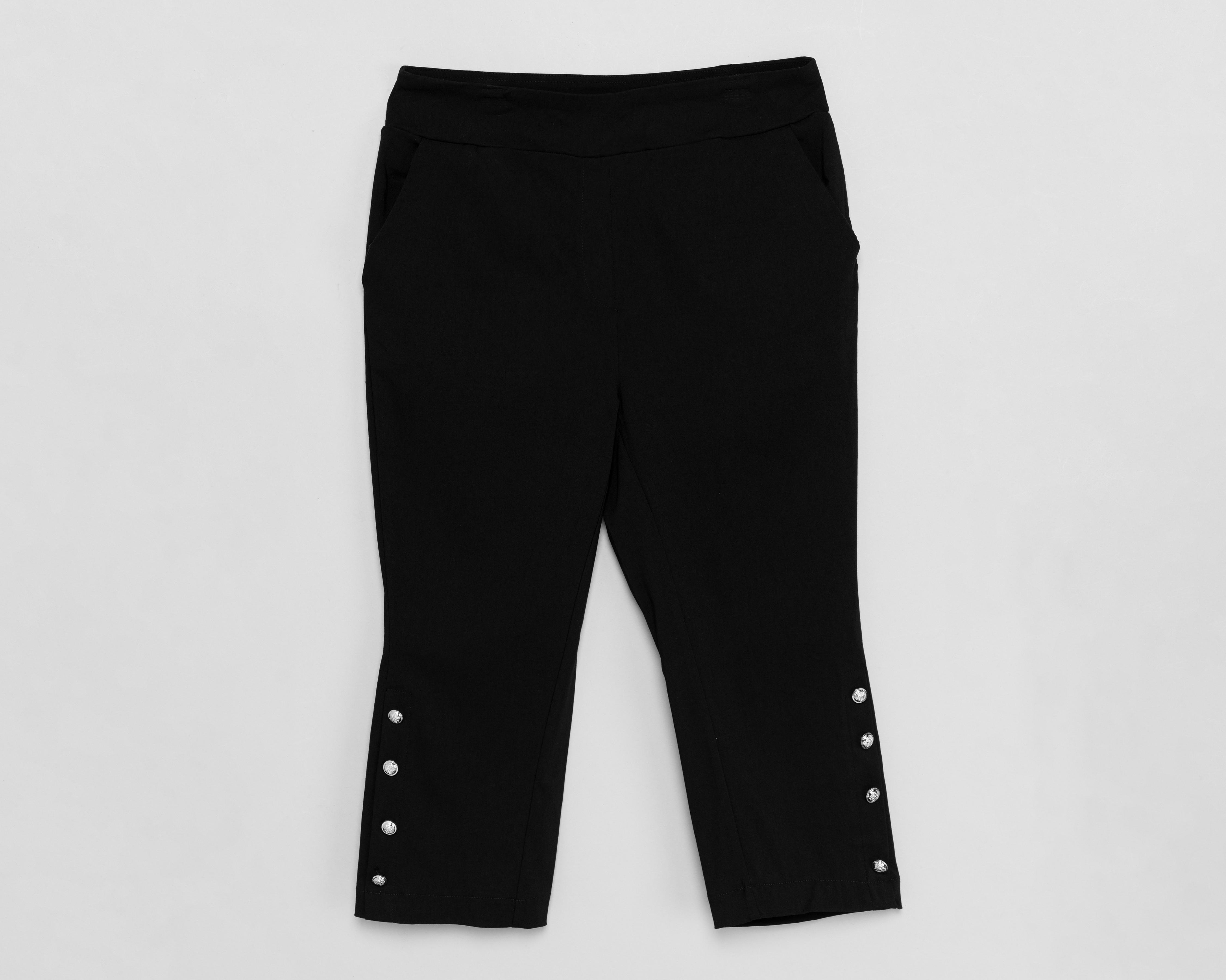 Foto 1 | Pantalón Capri Sahara con Botones para Mujer