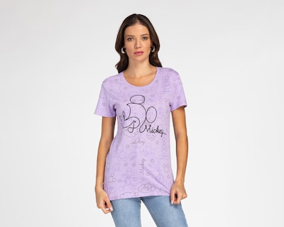 Foto 1 | Playera Disney Mickey Mouse Manga Corta para Mujer
