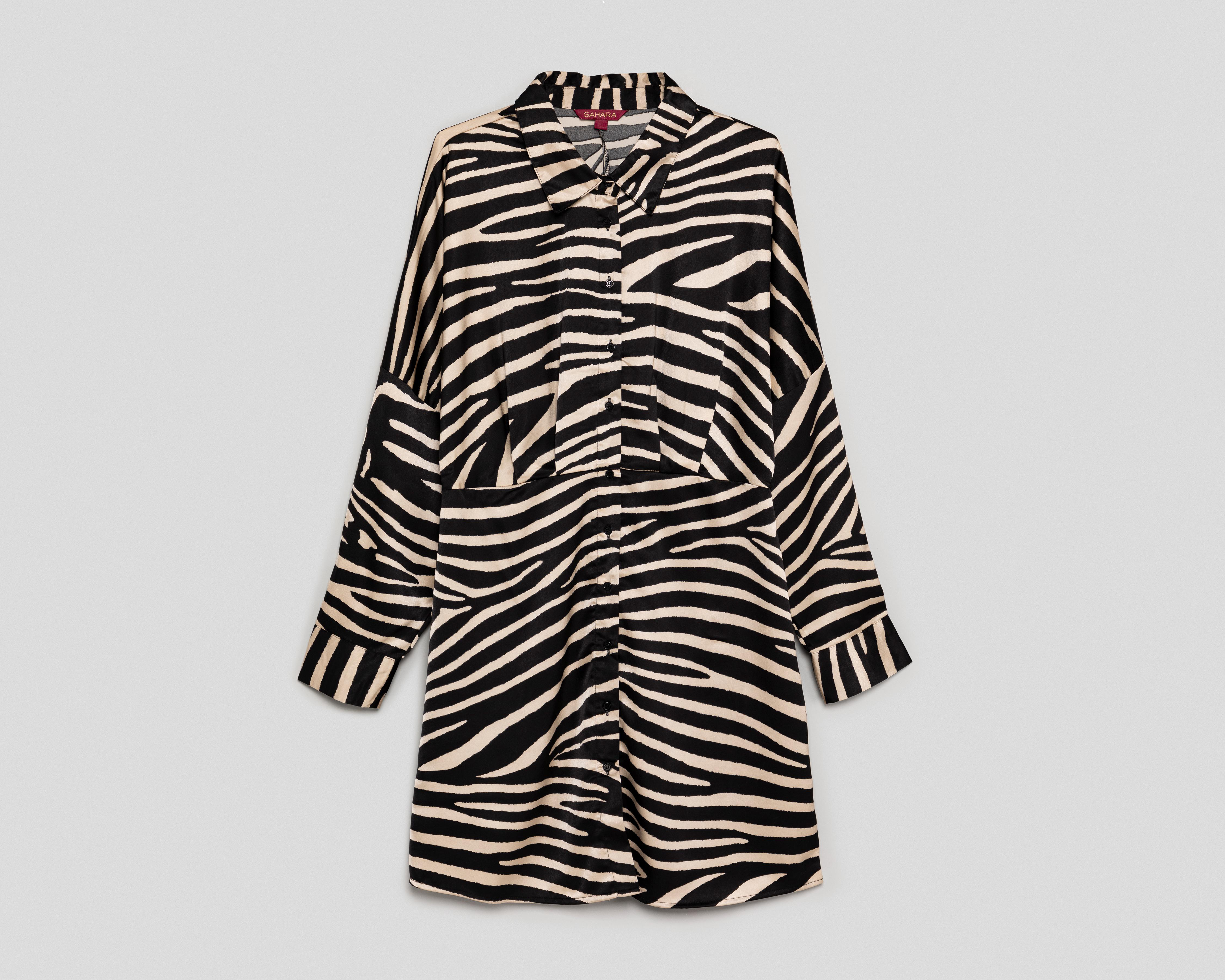 Vestido Casual Sahara Manga Larga Animal Print $249