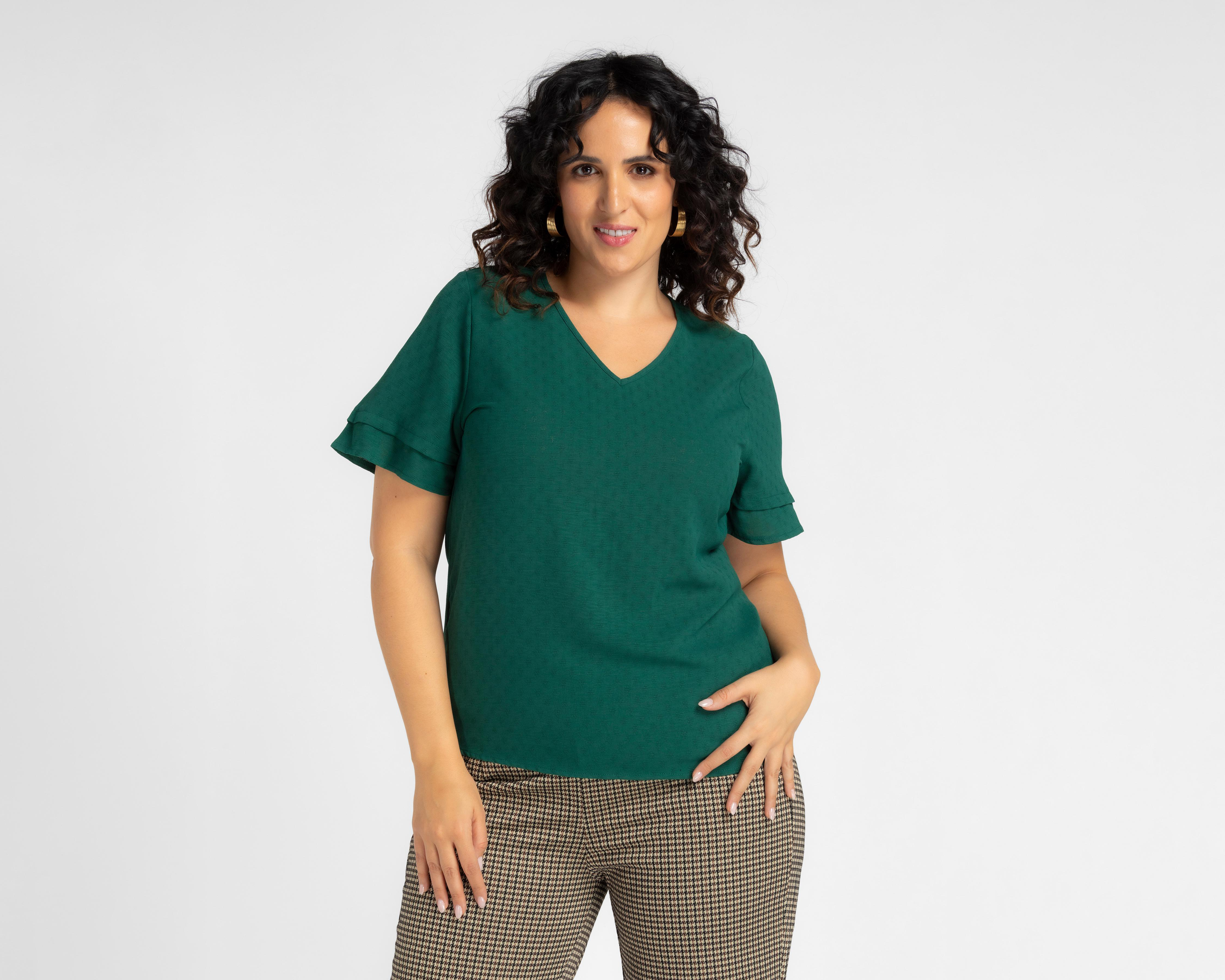 Foto 5 pulgar | Blusa Lady Sun Manga Corta para Mujer