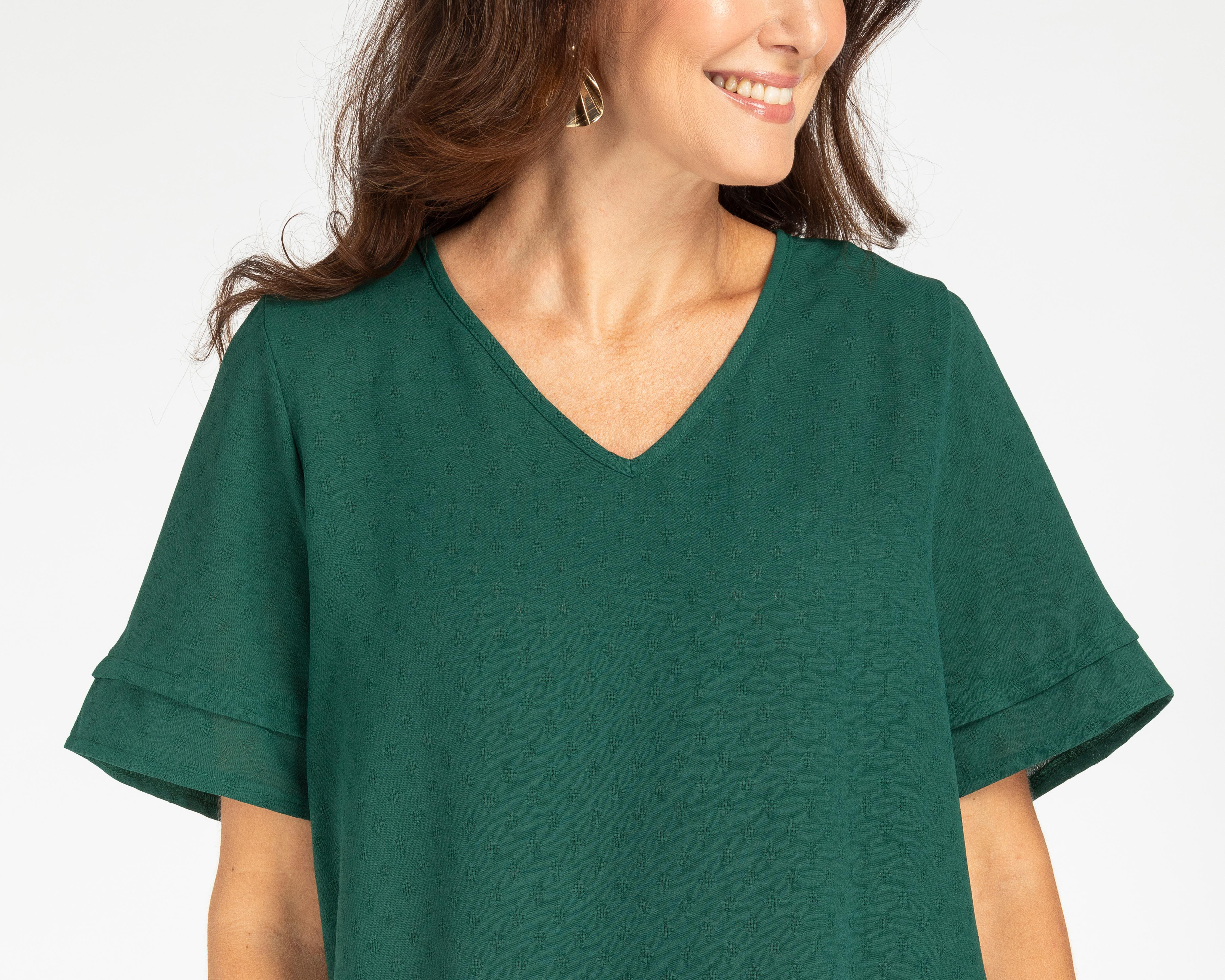 Foto 8 pulgar | Blusa Lady Sun Manga Corta para Mujer