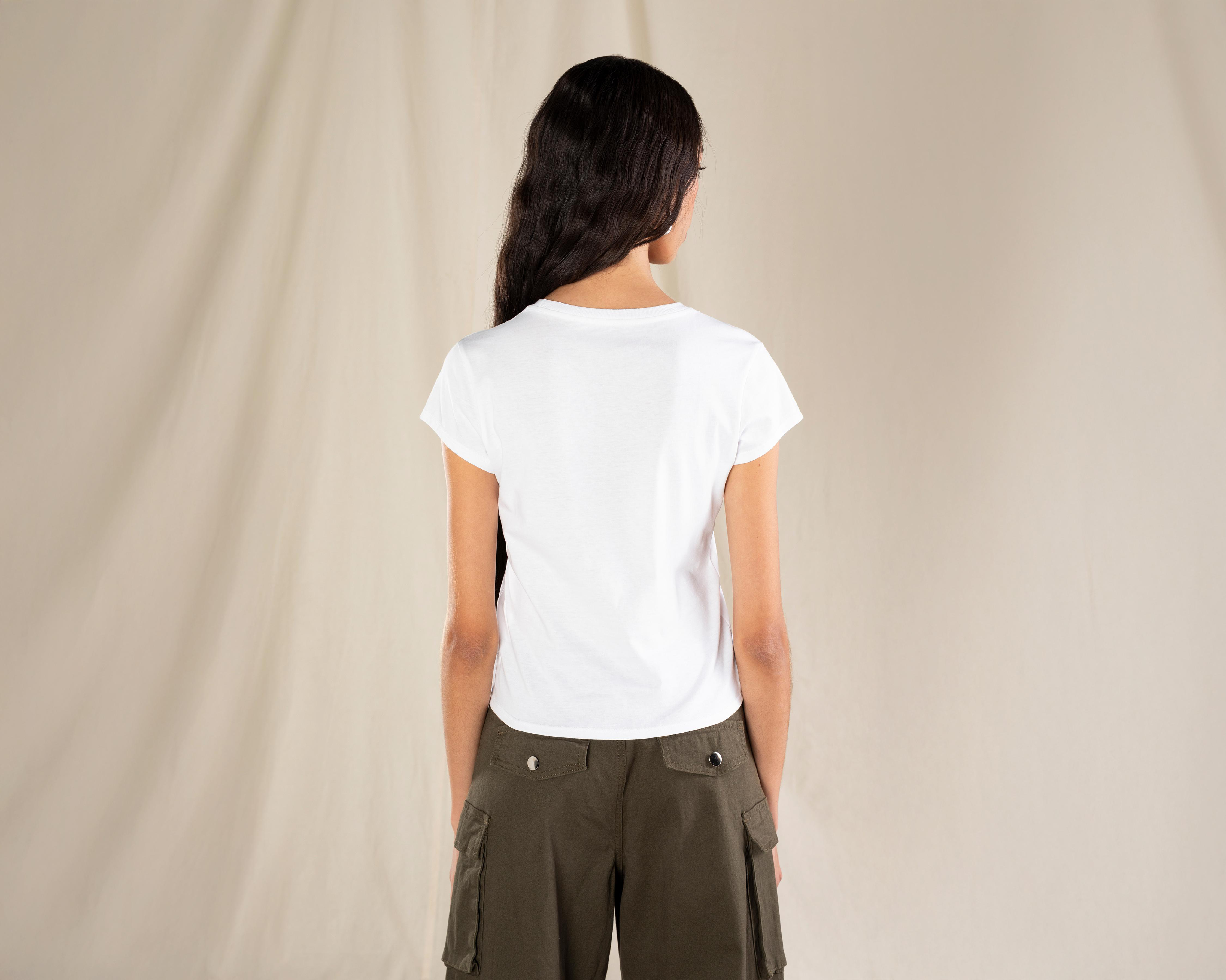Foto 4 pulgar | Playera Manga Corta Strona para Mujer