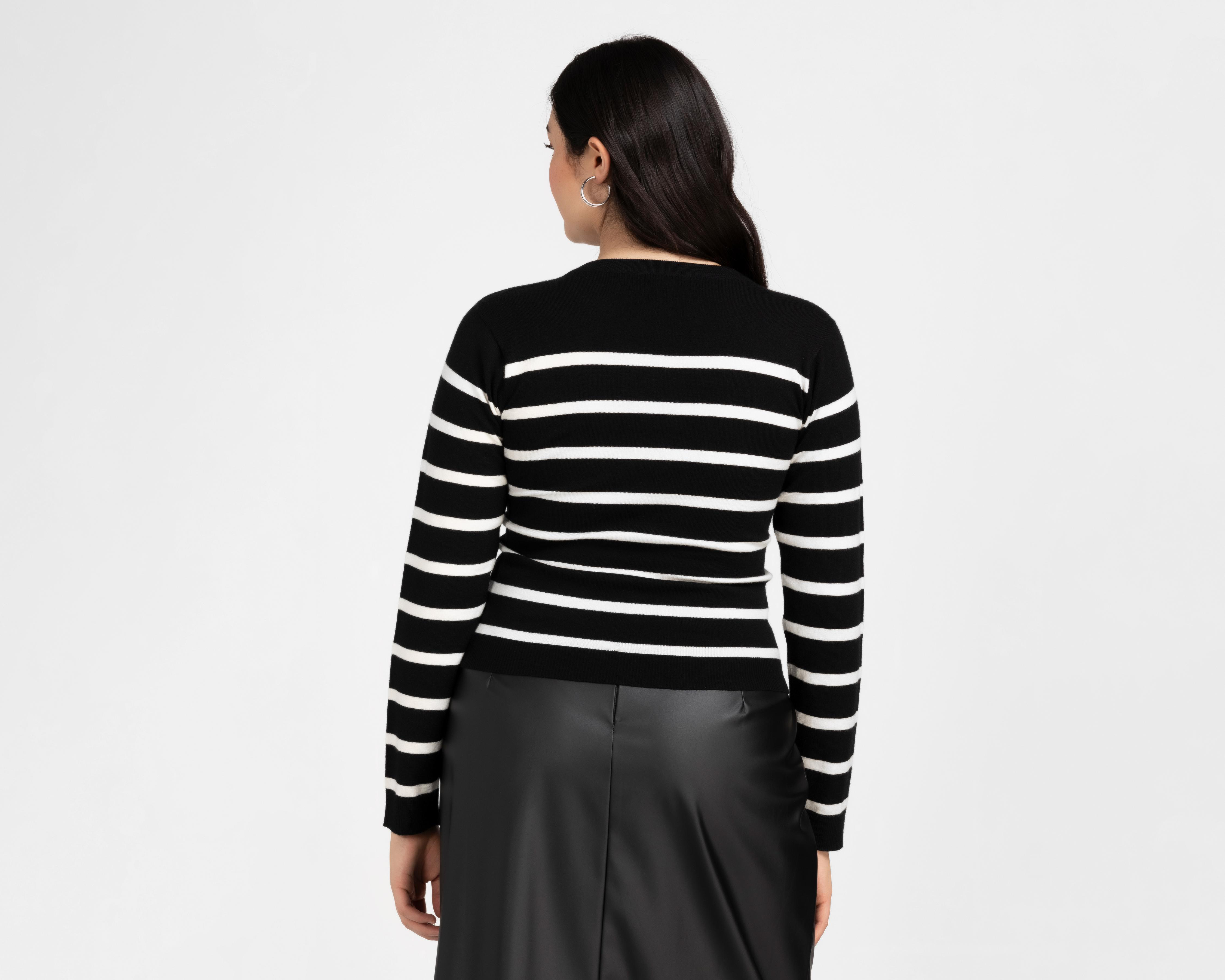 Foto 6 | Suéter Thinner a Rayas para Mujer