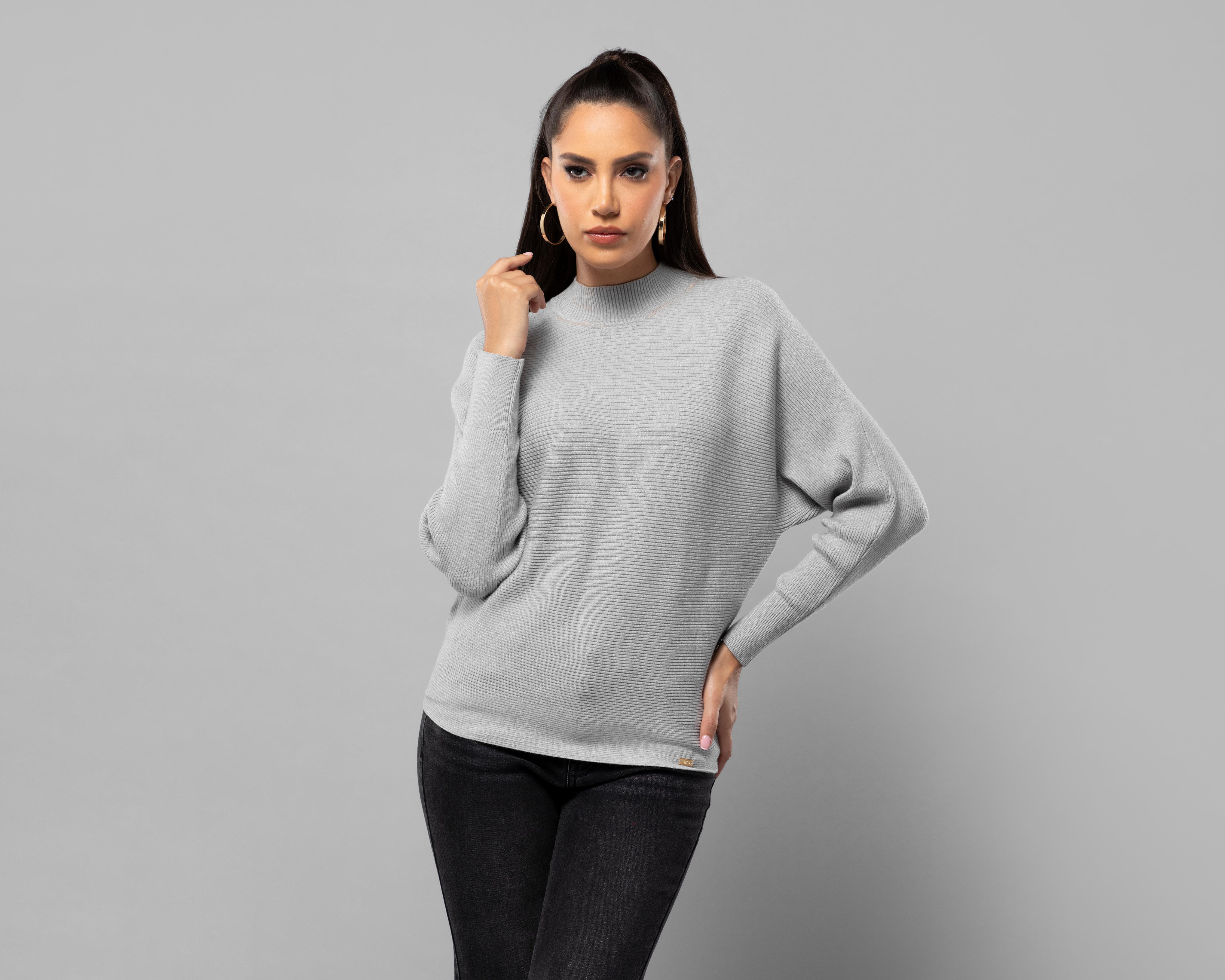 Foto 2 pulgar | Suéter Gris Jennifer Lopez para Mujer