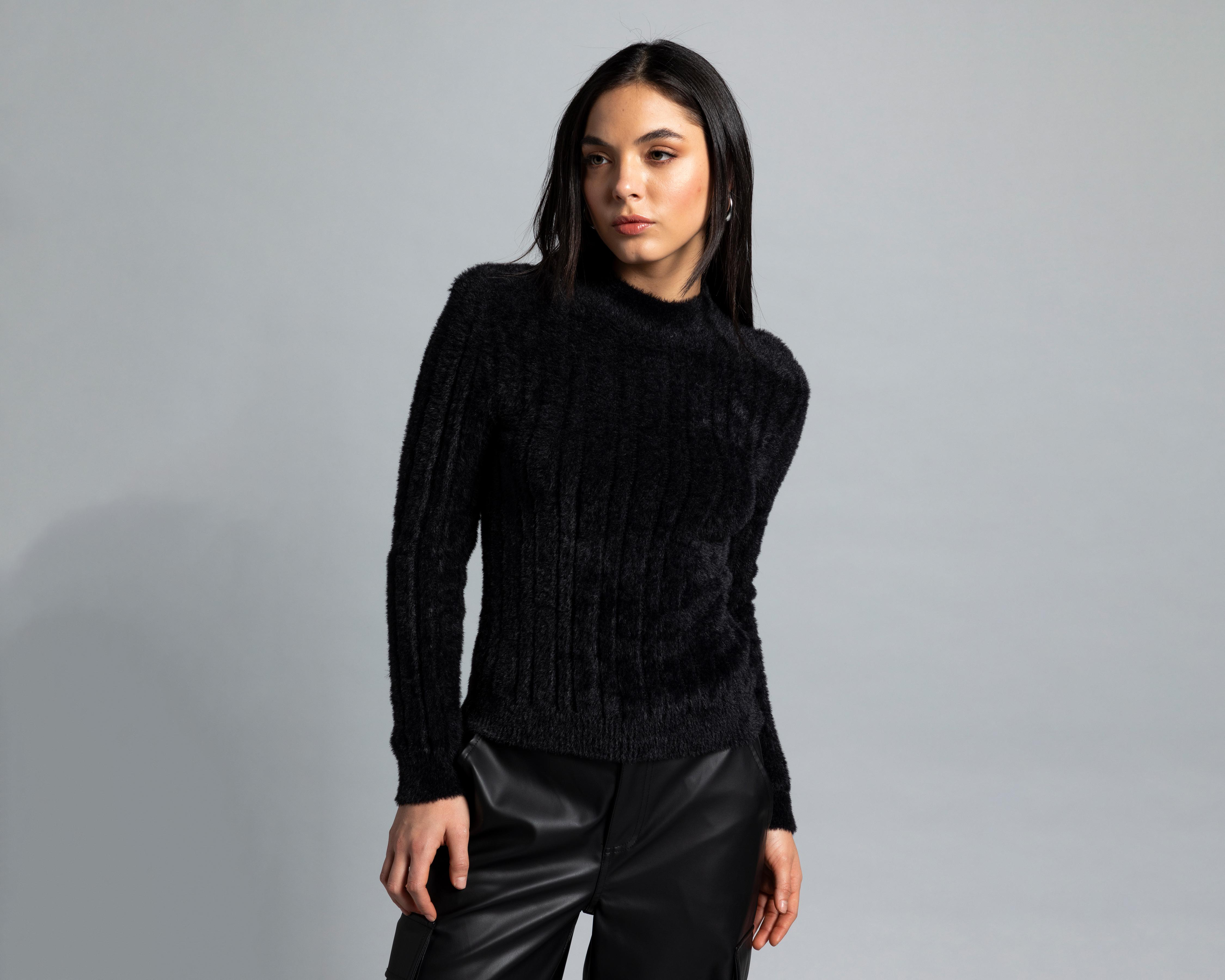 Foto 1 | Suéter Negro Thinner para Mujer