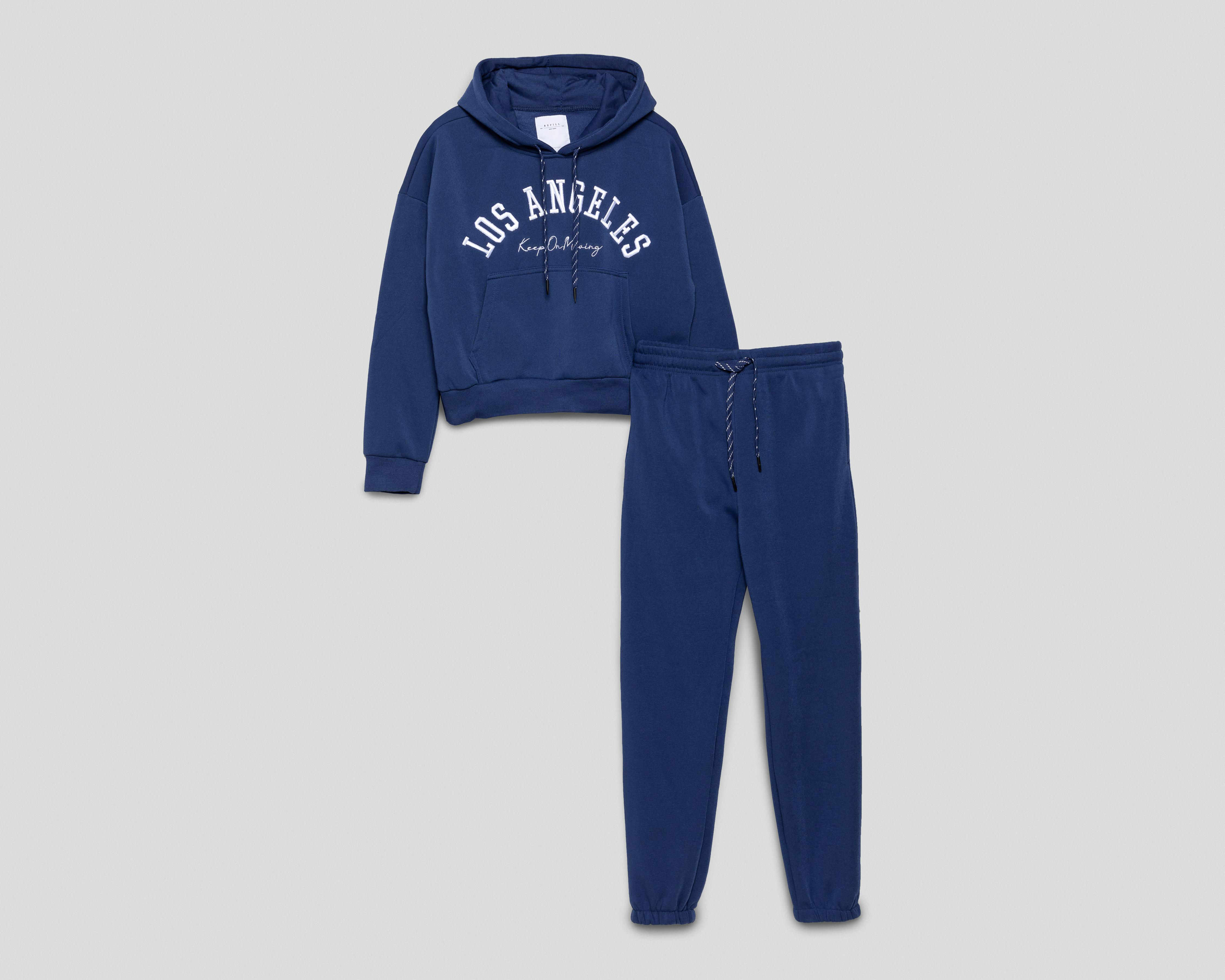 Pants y Sudadera Azul Refill para Mujer