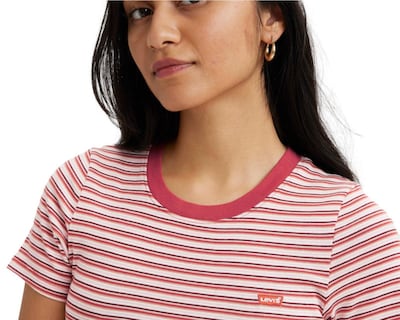 Foto 4 | Playera Levi's Manga Corta para Mujer