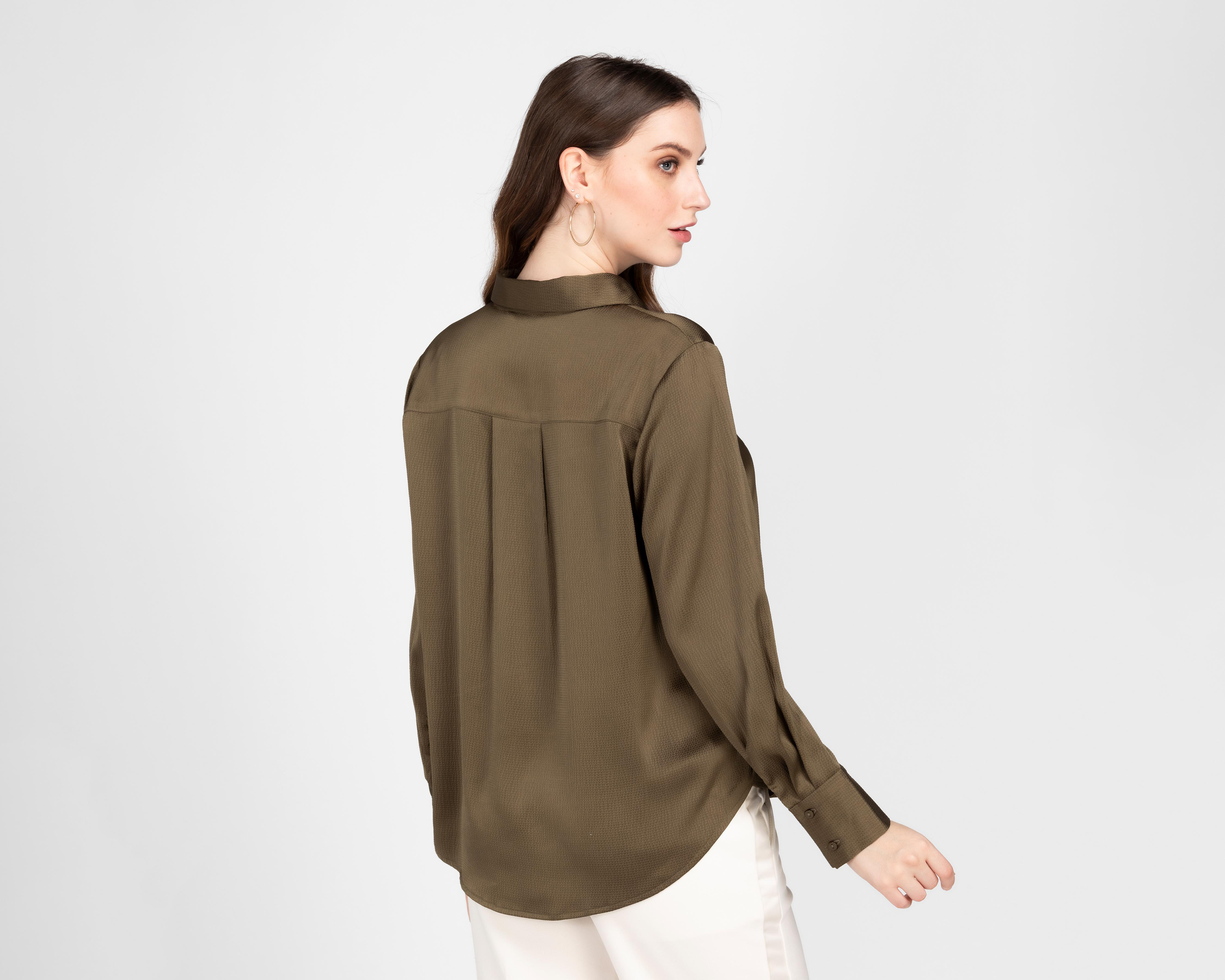 Foto 4 pulgar | Blusa Sahara Manga Larga para Mujer
