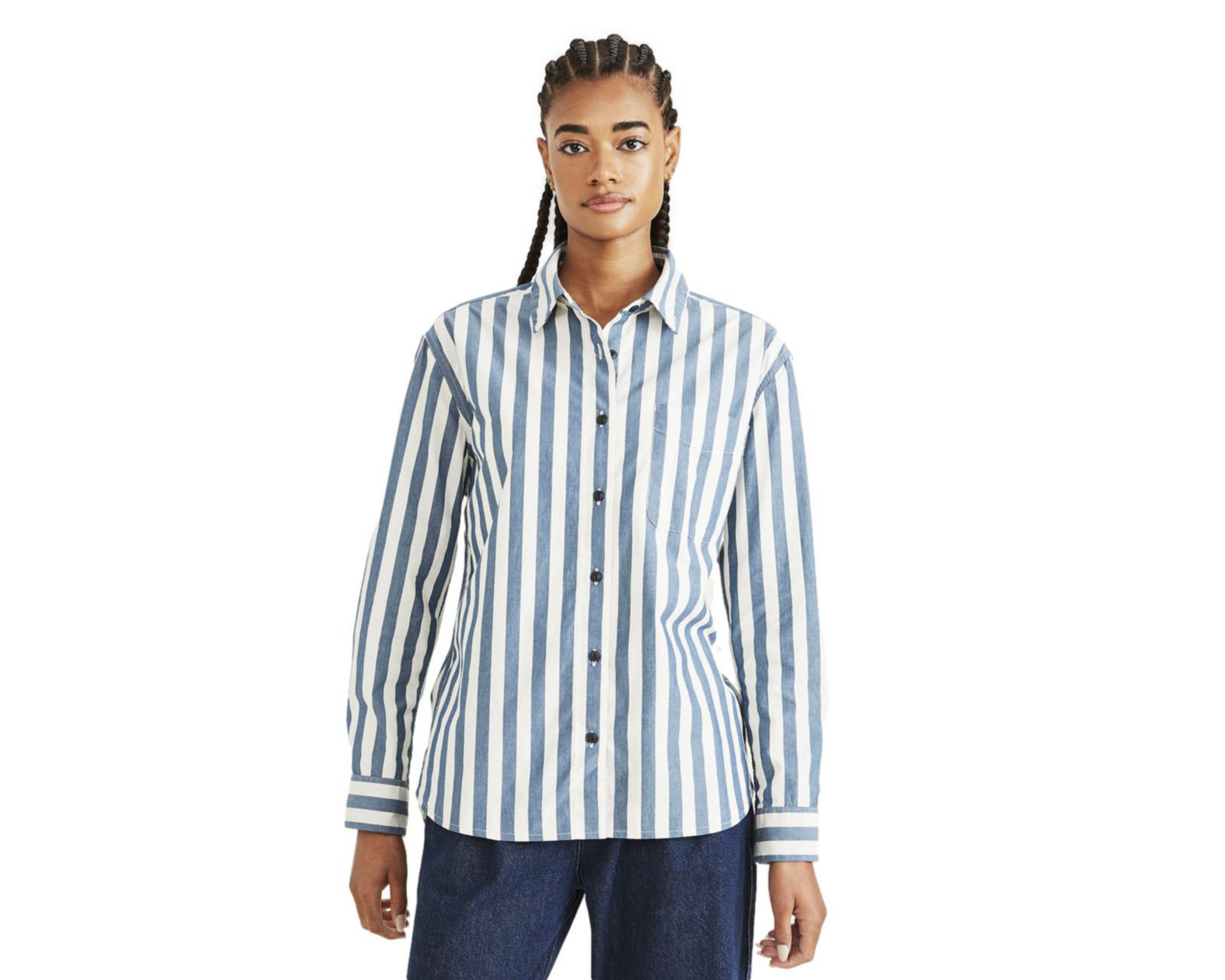 Camisa Dockers Manga Larga a Rayas