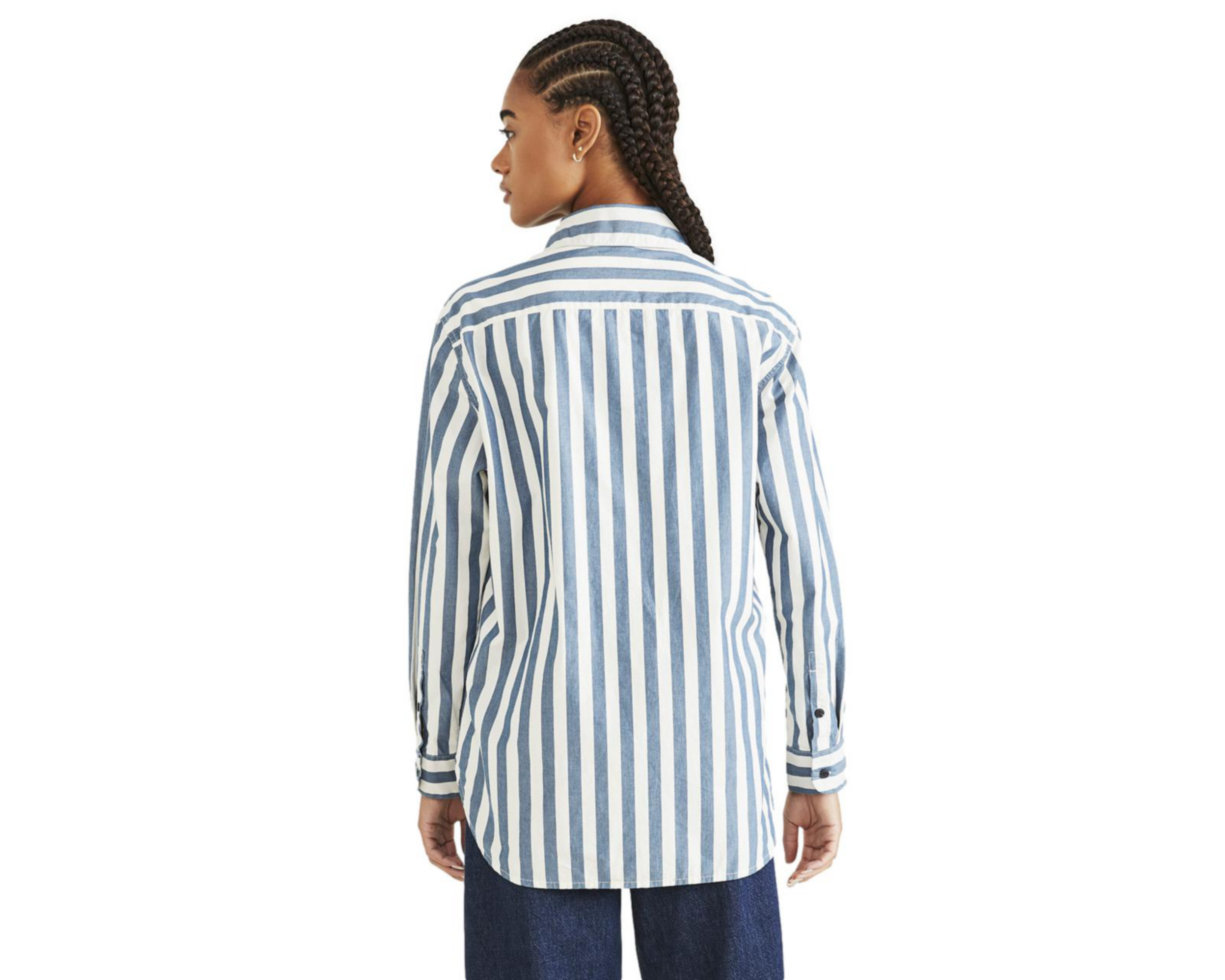 Foto 3 pulgar | Camisa Dockers Manga Larga a Rayas