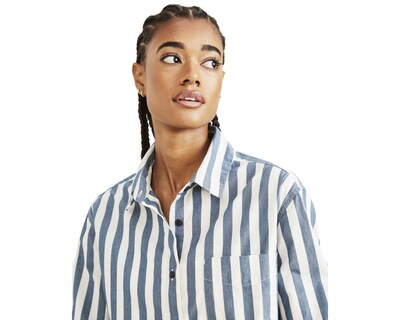 Foto 3 | Camisa Dockers Manga Larga a Rayas
