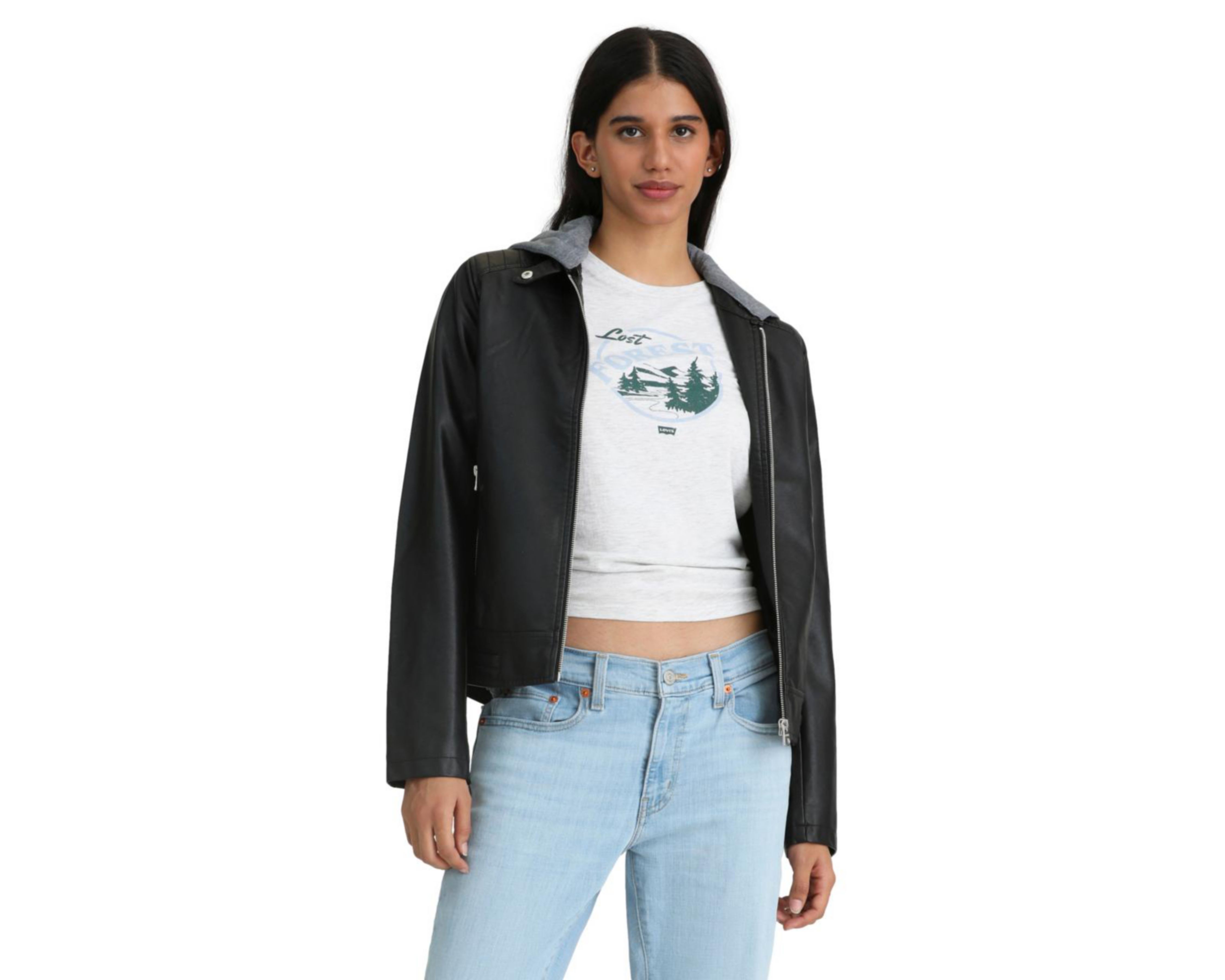 Foto 1 | Chamarra con Capucha Levi's para Mujer
