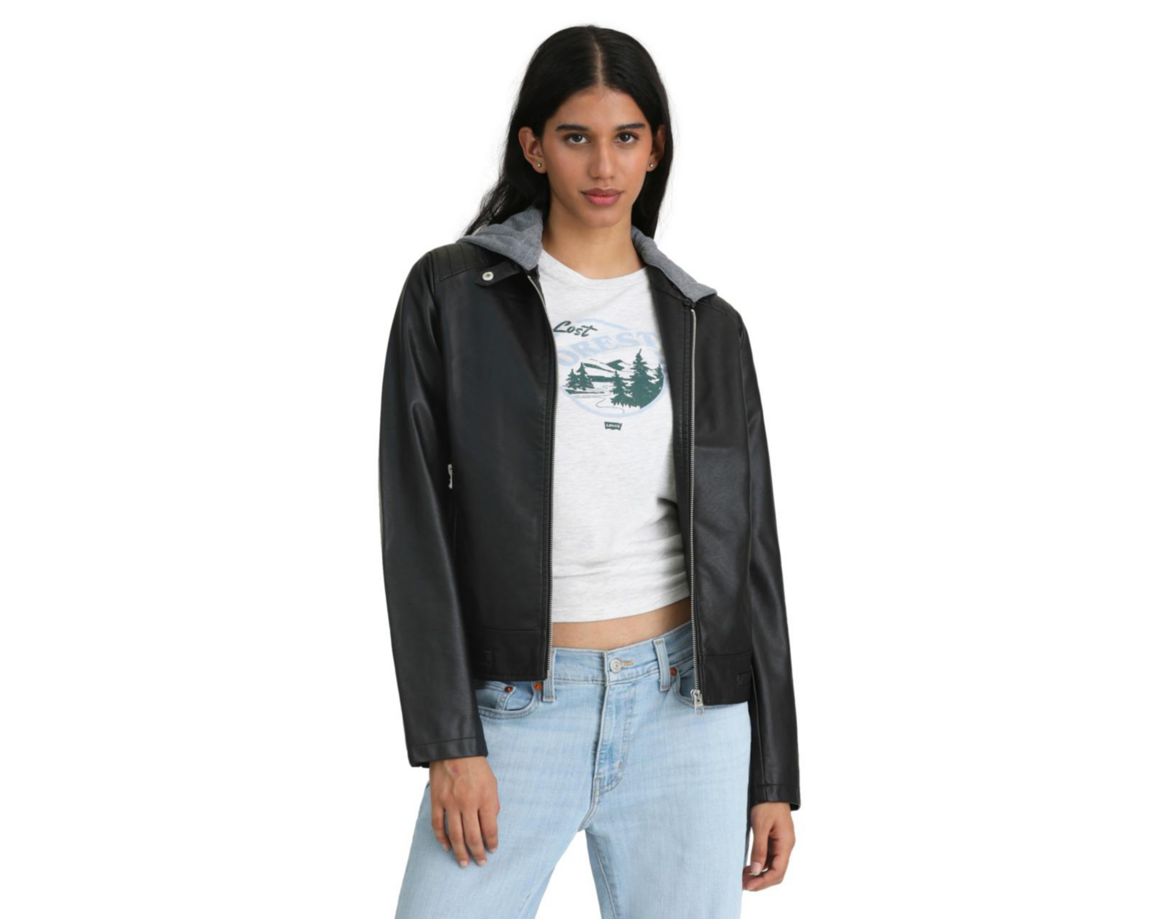 Foto 3 | Chamarra con Capucha Levi's para Mujer