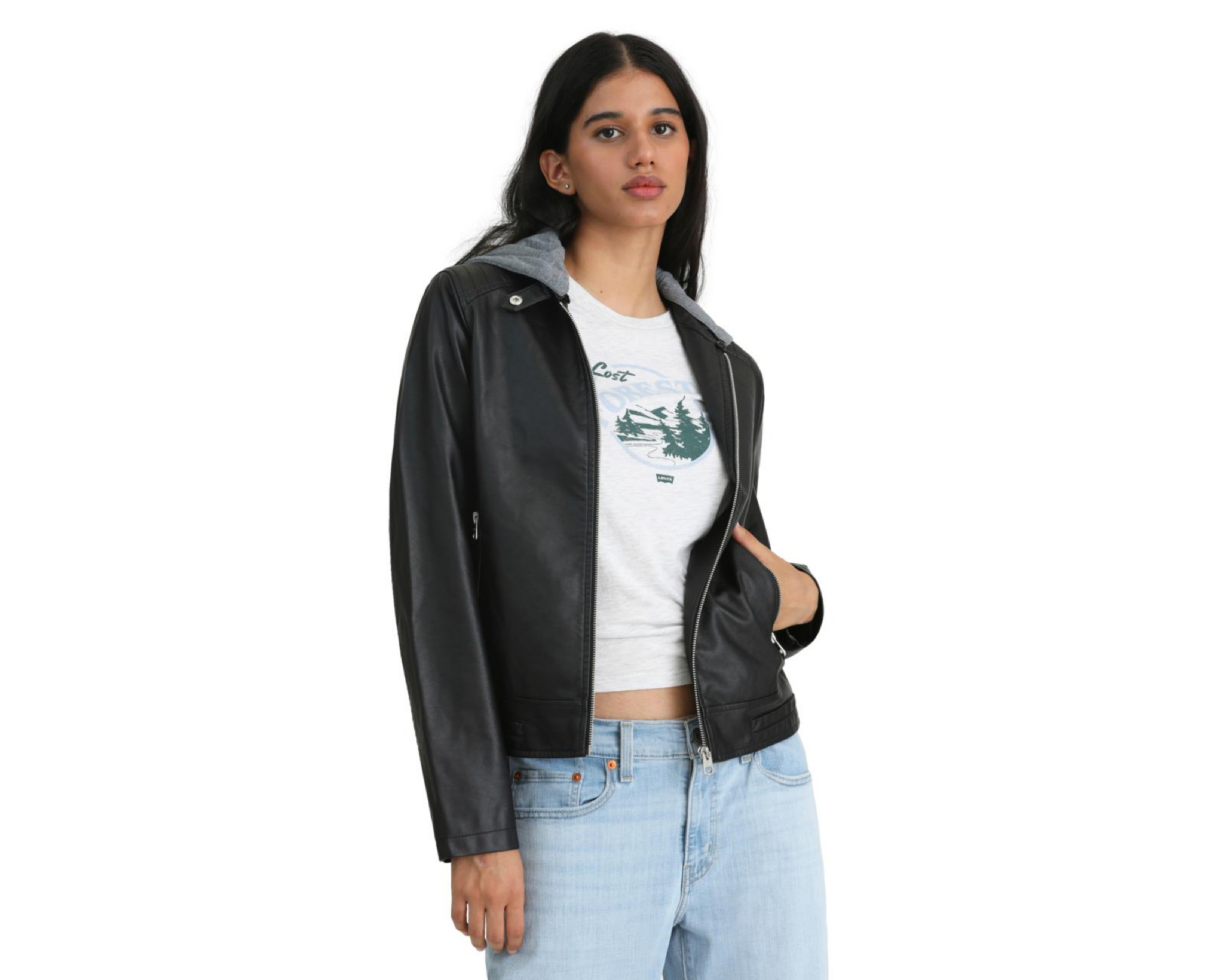 Foto 5 | Chamarra con Capucha Levi's para Mujer