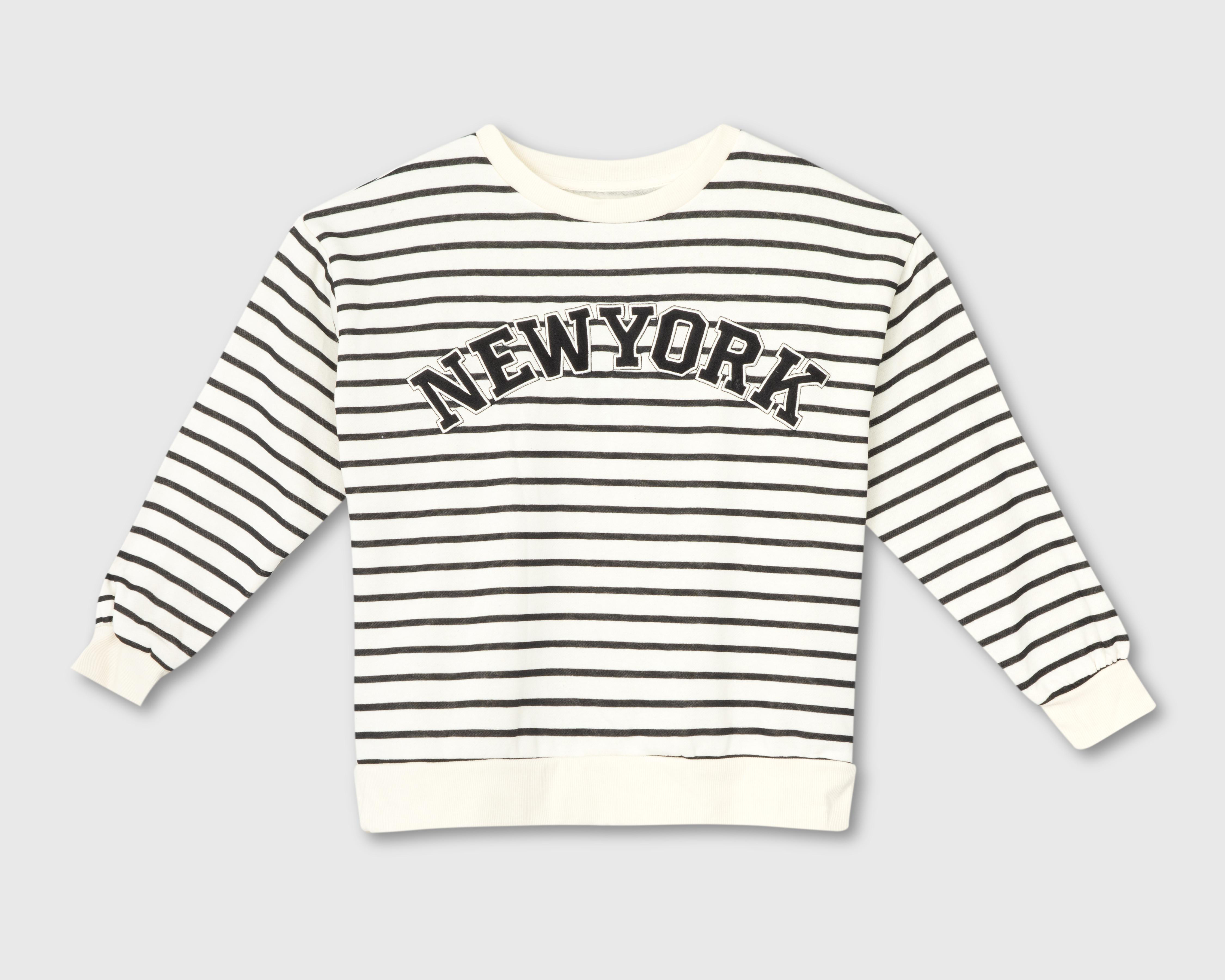 Foto 1 | Sudadera a Rayas Refill para Mujer