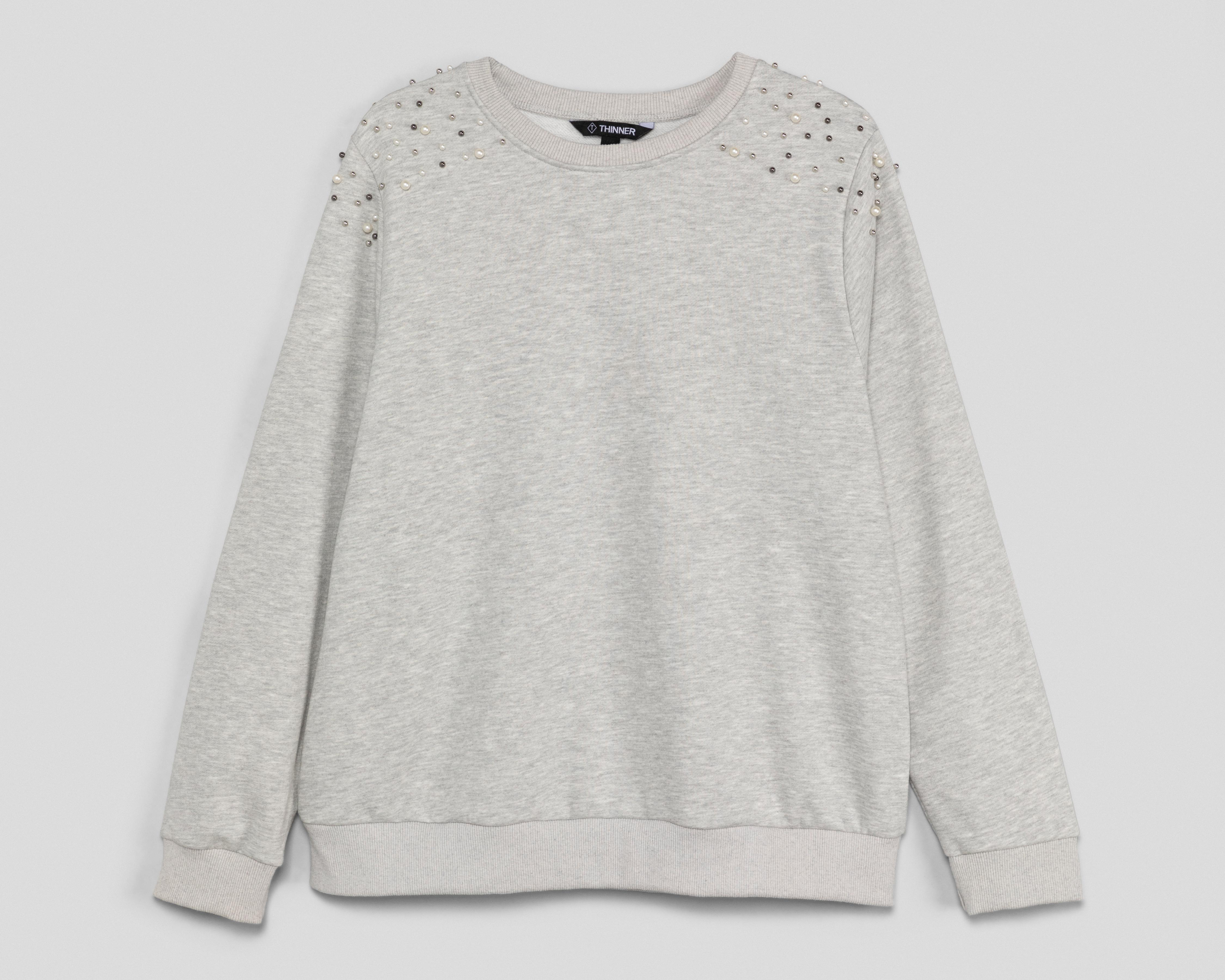 Foto 1 | Sudadera con Perlas Thinner para Mujer