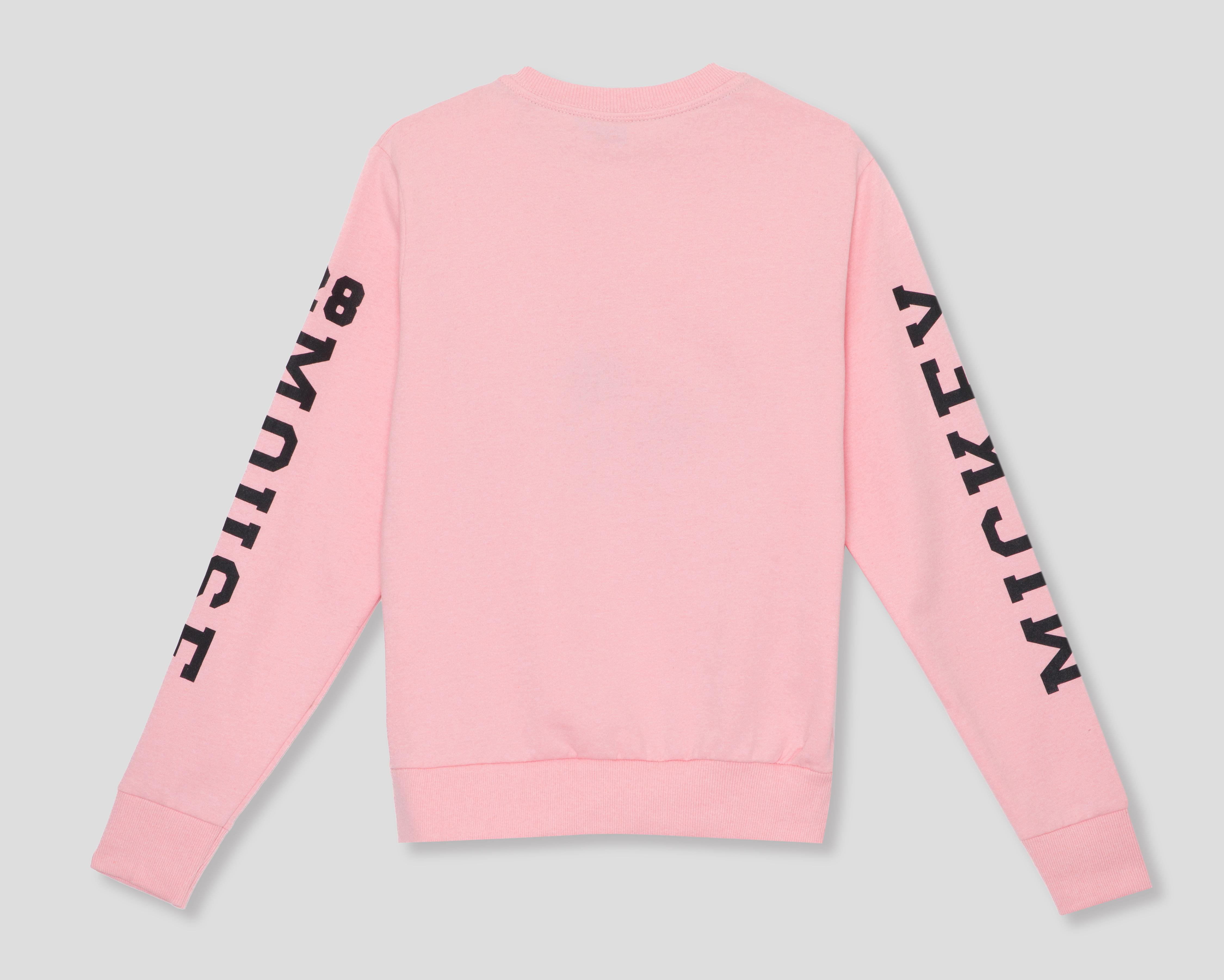 Foto 3 pulgar | Sudadera Rosa Disney para Mujer