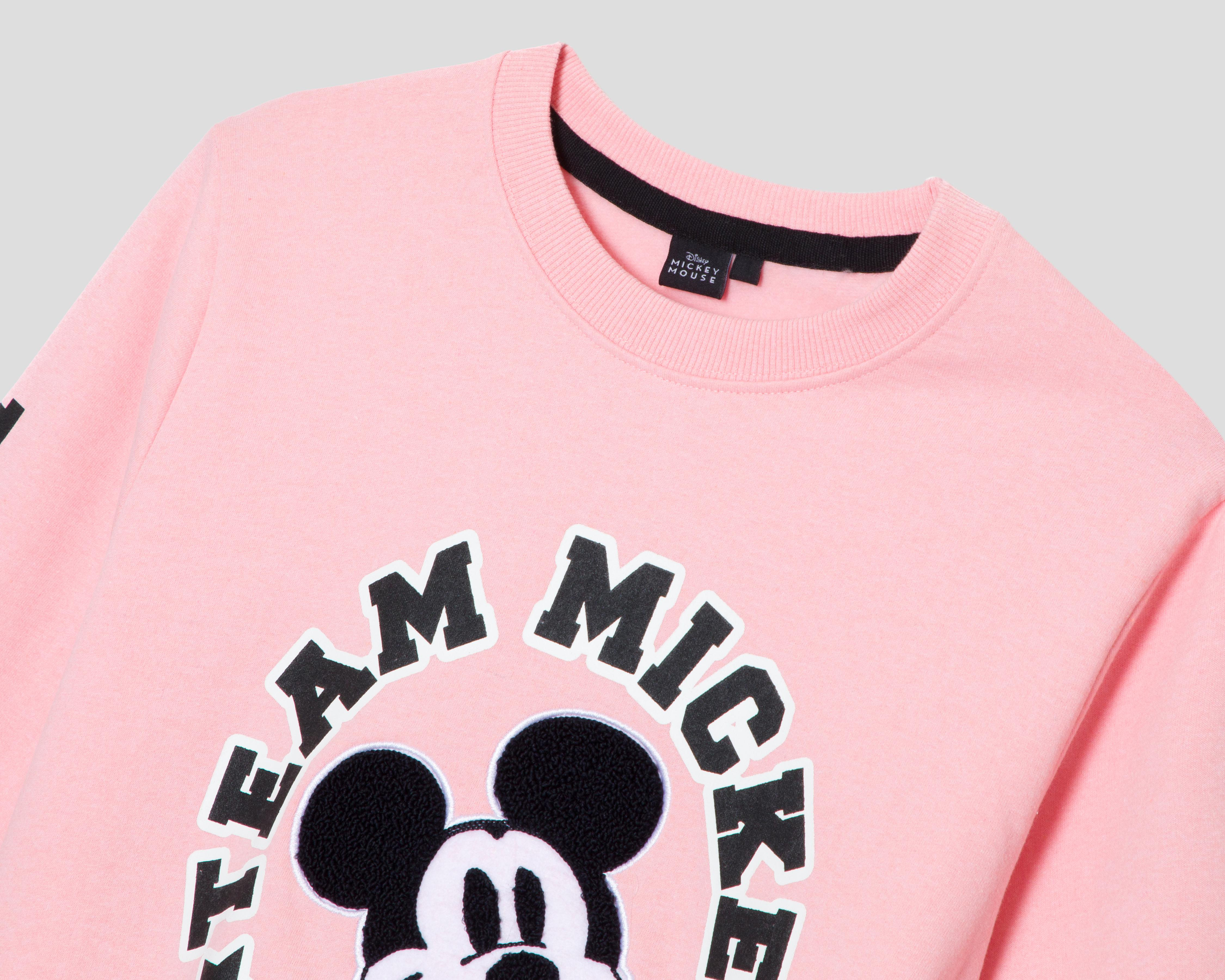 Foto 4 pulgar | Sudadera Rosa Disney para Mujer