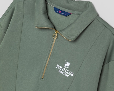 Foto 3 | Sudadera Verde York Team Polo Club para Mujer