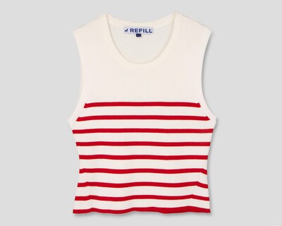 Foto 1 | Playera Refill a Rayas para Mujer