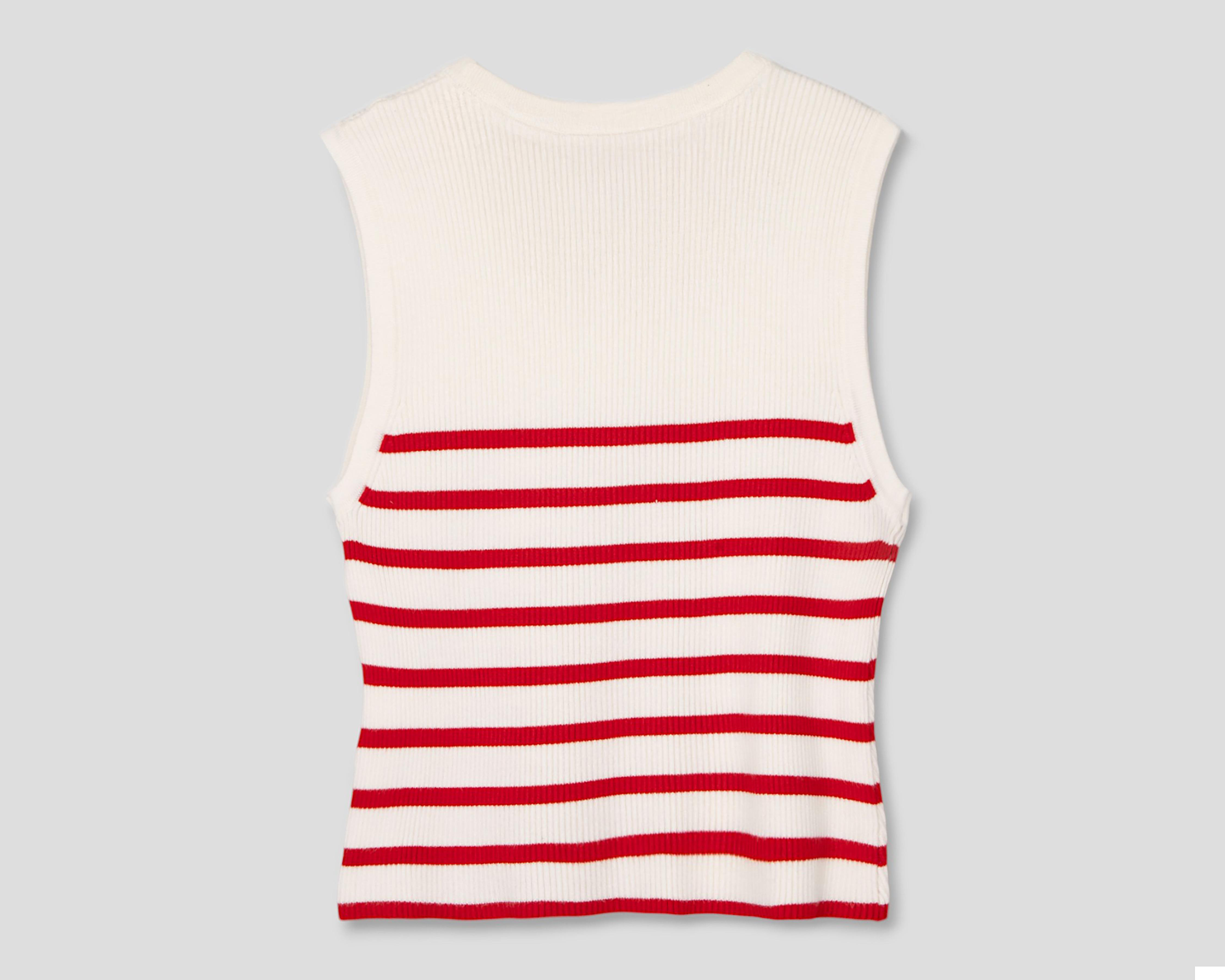 Foto 3 pulgar | Playera Refill a Rayas para Mujer