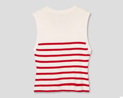 Foto 2 | Playera Refill a Rayas para Mujer