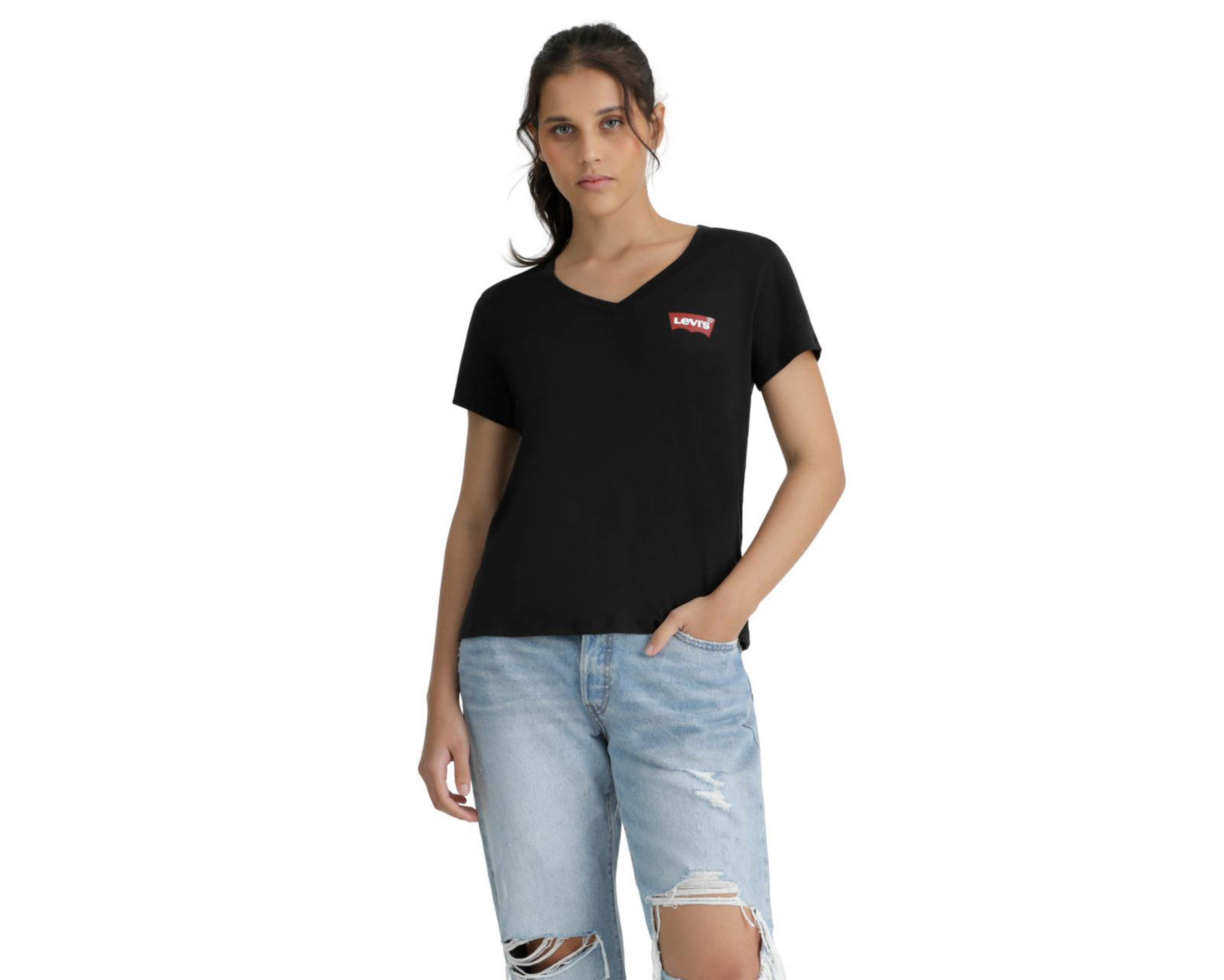 Foto 2 pulgar | Playera Levi's Manga Corta para Mujer