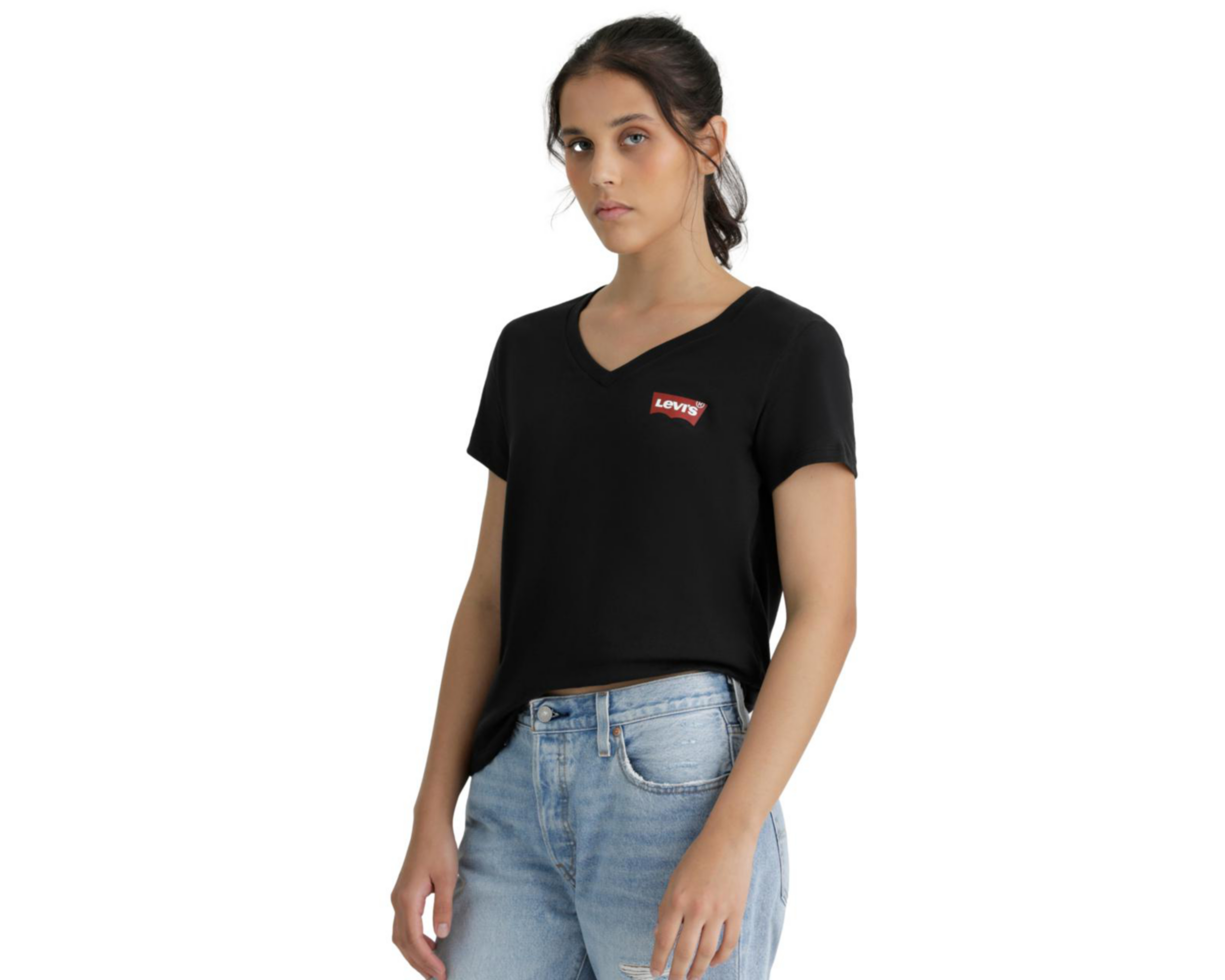 Foto 4 pulgar | Playera Levi's Manga Corta para Mujer
