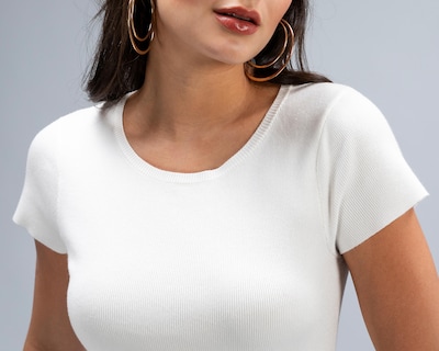 Foto 4 | Playera Jennifer Lopez Manga Corta para Mujer