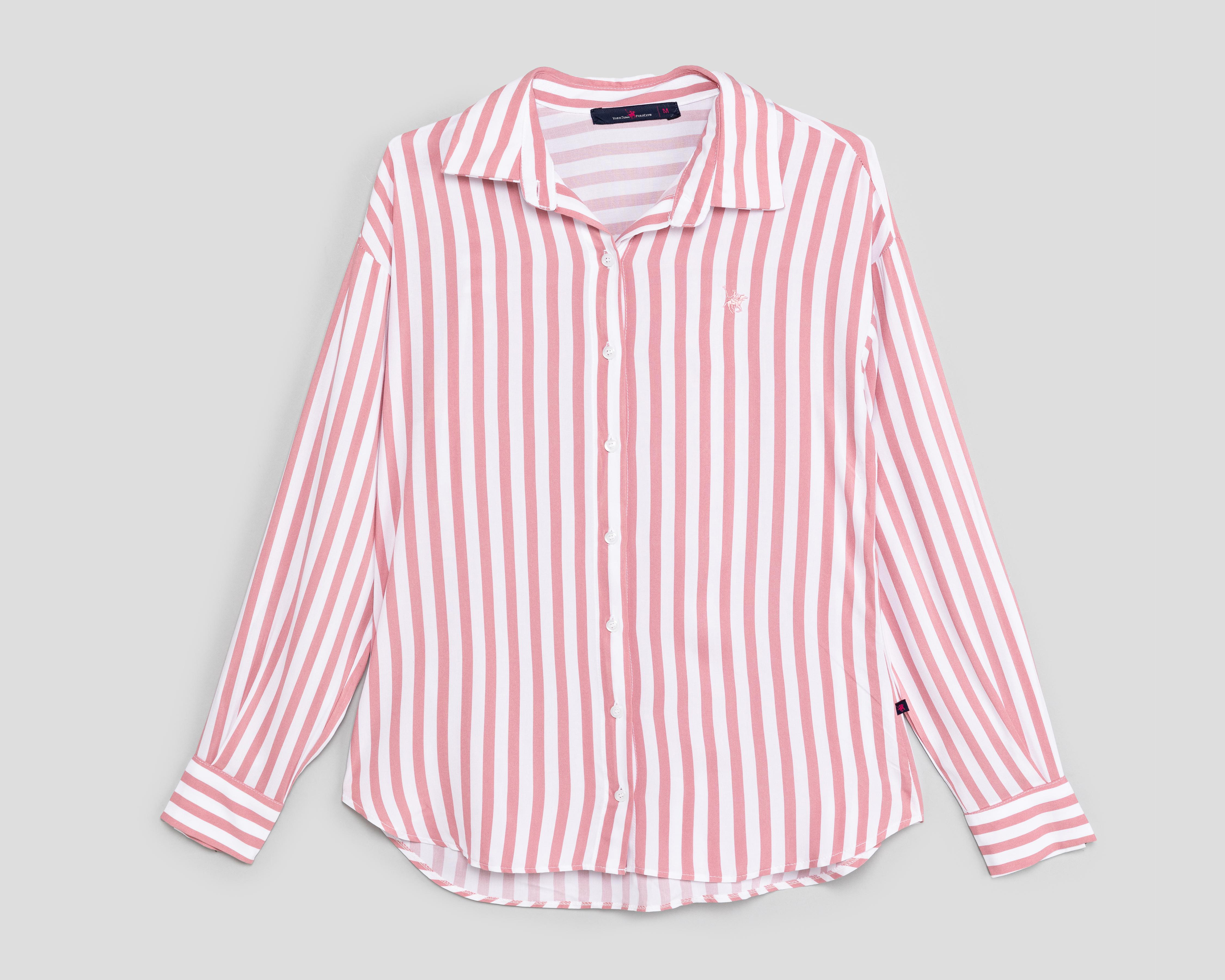 Foto 2 pulgar | Blusa York Team Polo Club a Rayas para Mujer