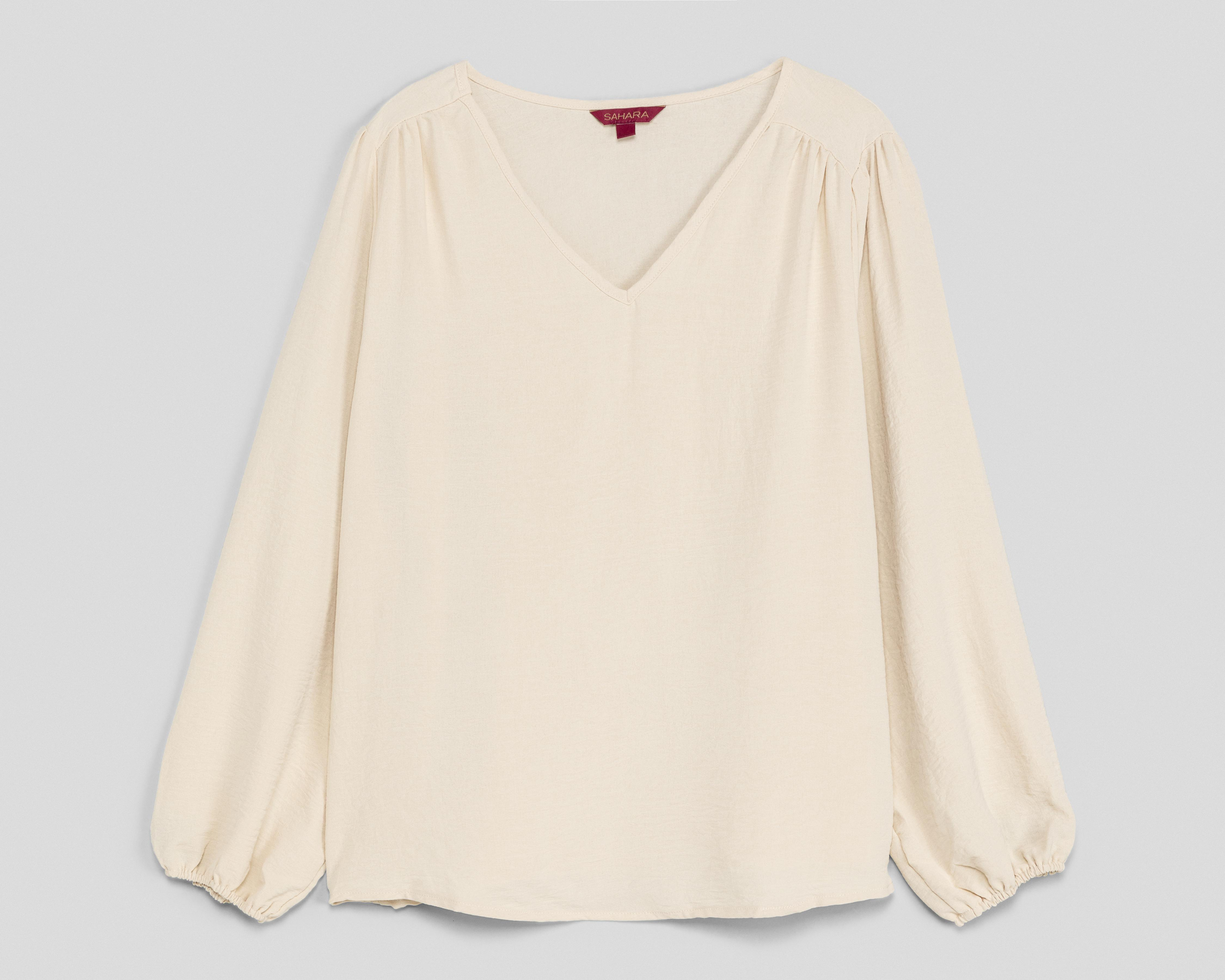Foto 2 pulgar | Blusa Sahara Manga Larga para Mujer